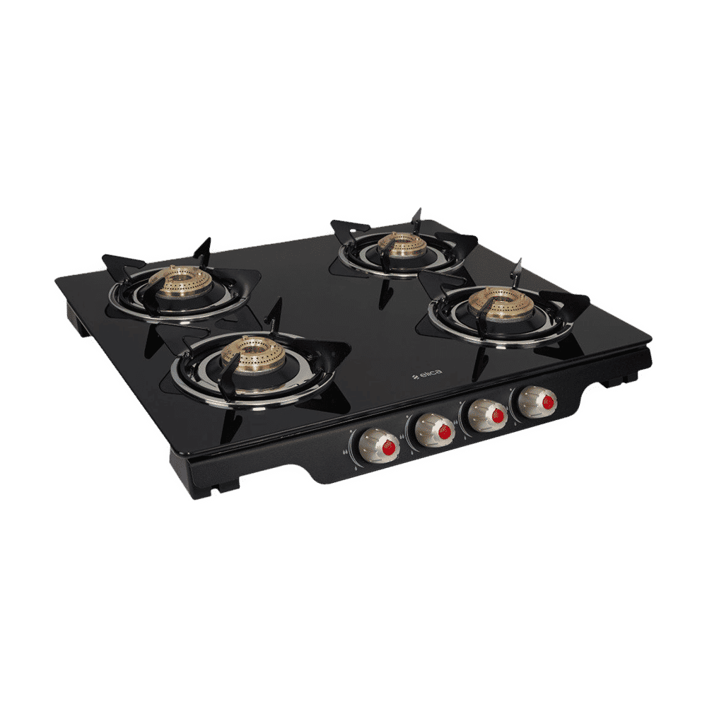 Elica Patio ICT 460 BK DT AI SE Toughened Glass Top 4 Burner Automatic Gas Stove (Heavy Duty, Black)_7