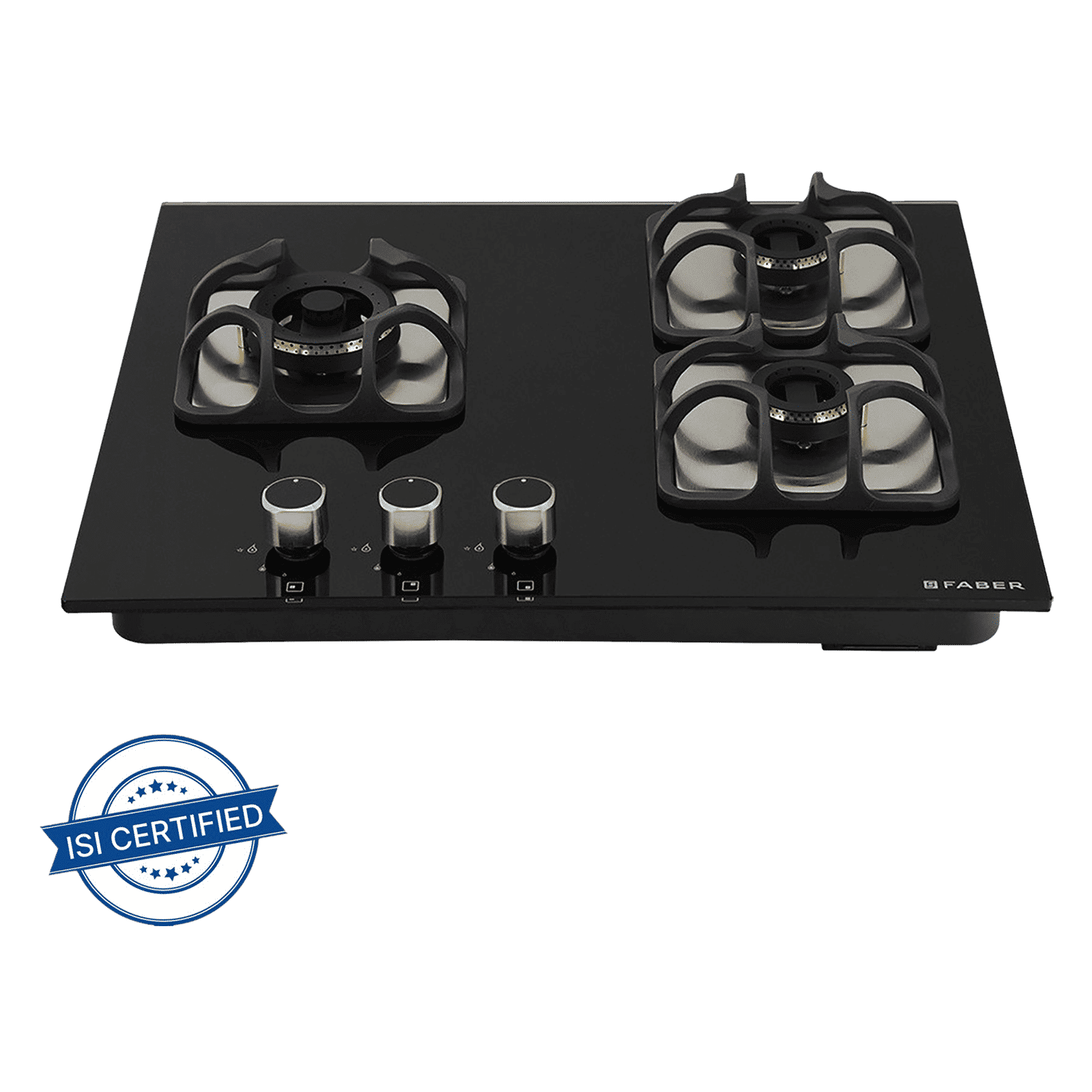 Faber Imperia 603 BRB CI BK Toughened Glass Top 3 Burner Automatic Hob (High Quality Knob, Black)_8