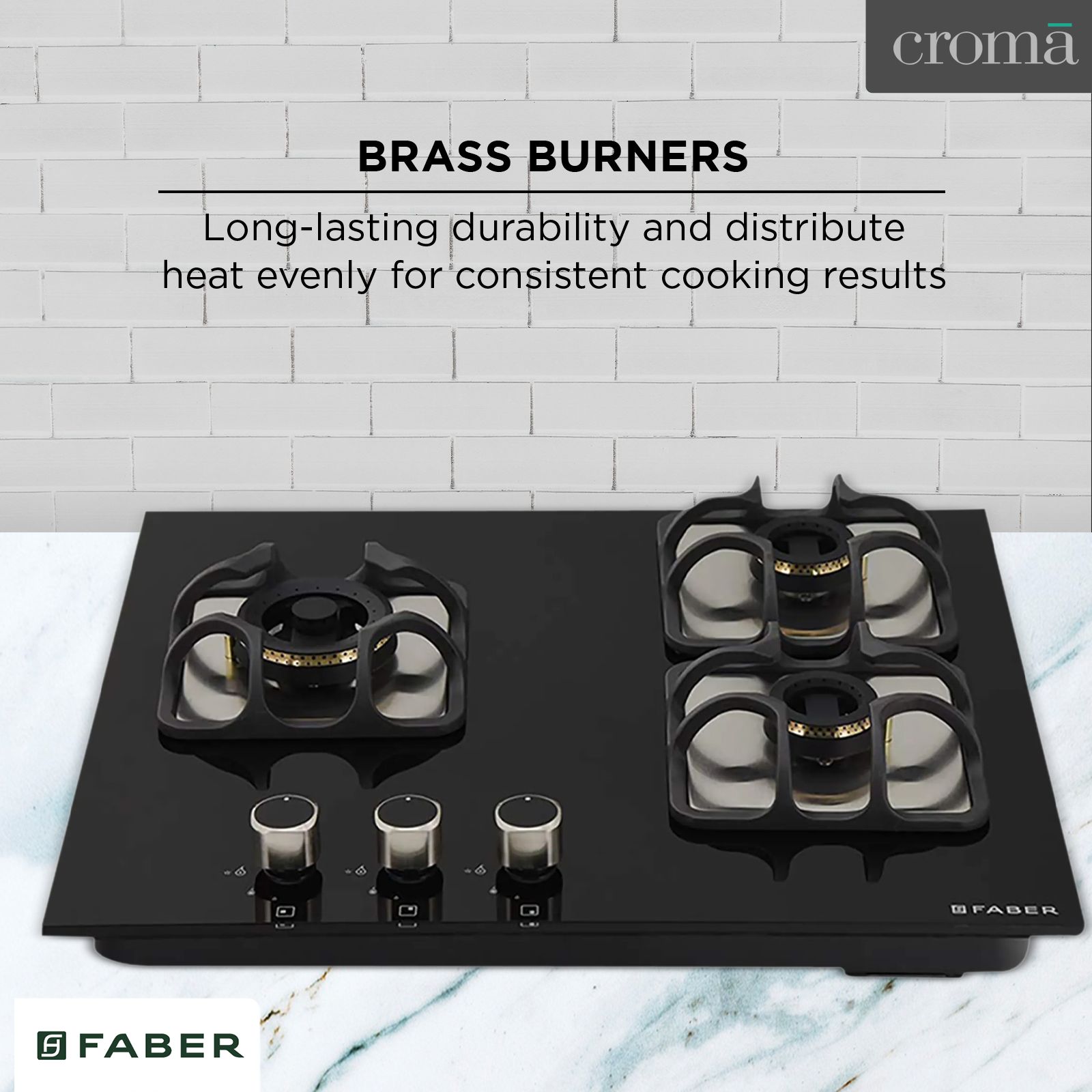 Faber Imperia 603 BRB CI BK Toughened Glass Top 3 Burner Automatic Hob (High Quality Knob, Black)_12