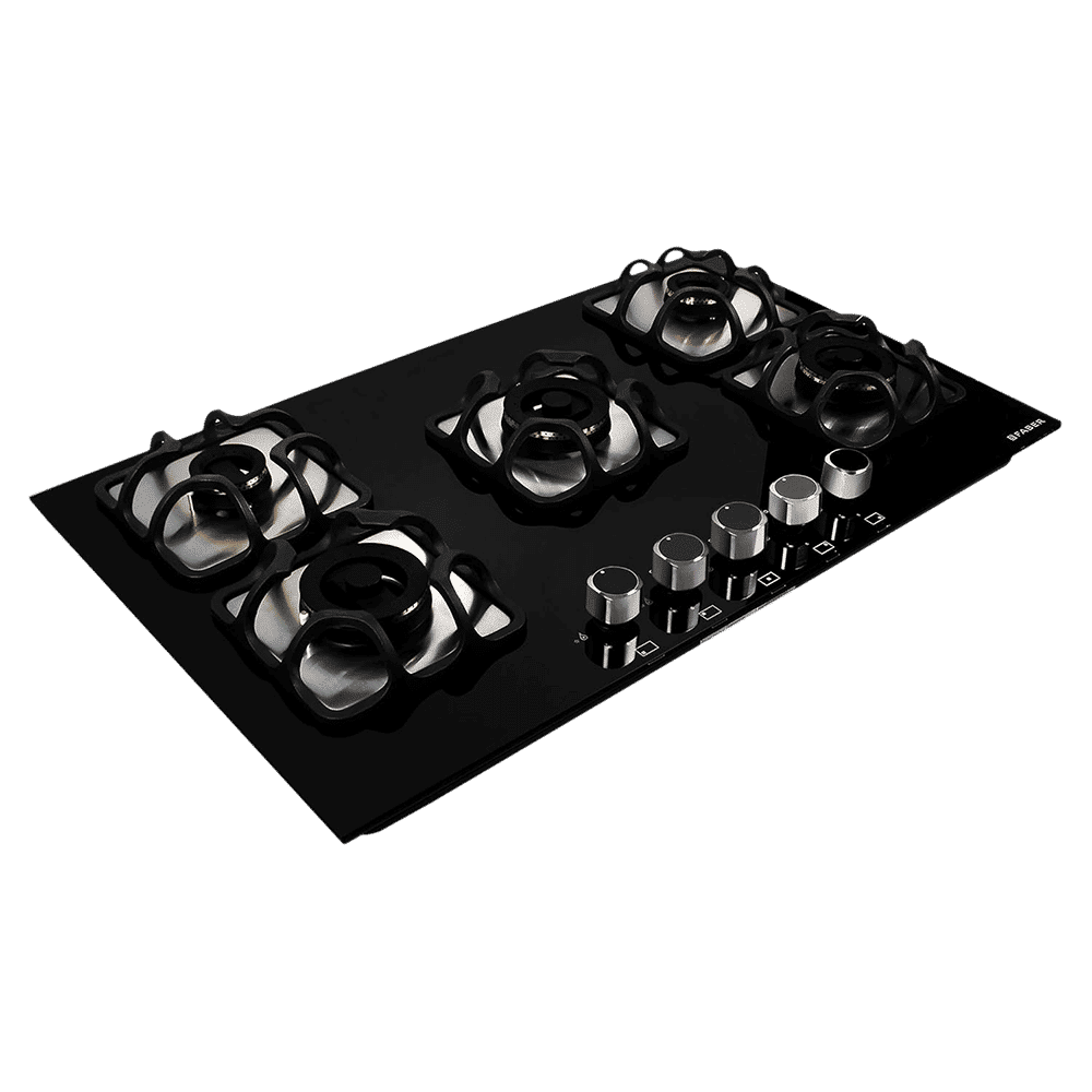 Faber Imperia 905 BRB CI BK Toughened Glass Top 5 Burner Automatic Hob (High Quality Knob, Black) Faber Imperia 905 BRB CI BK Toughened Glass Top 5 Burner Automatic Hob (High Quality Knob, Black)_8