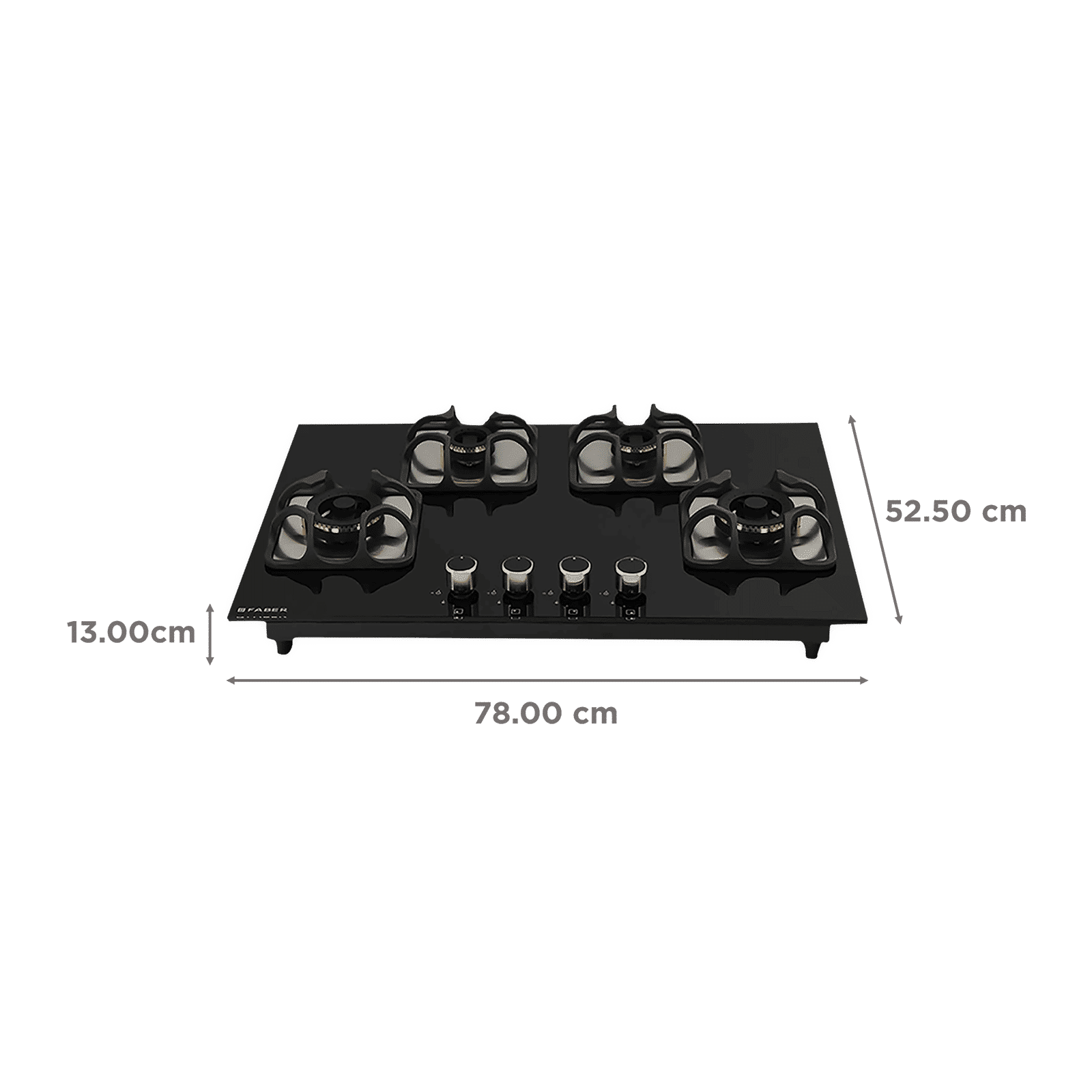 Faber Imperia Plus 784 BRB CI BK Toughened Glass Top 4 Burner Automatic Hob (High Quality Knob, Black) Faber Imperia Plus 784 BRB CI BK Toughened Glass Top 4 Burner Automatic Hob (High Quality Knob, Black)_2