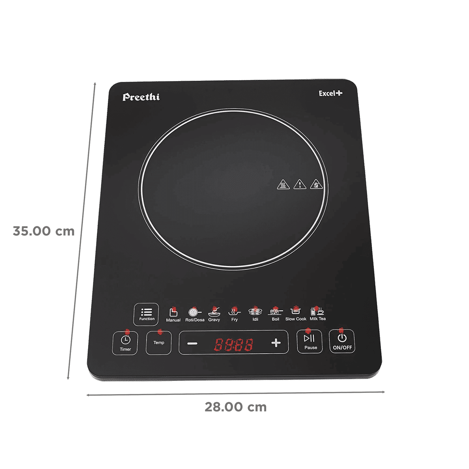 Preethi Excel Plus 117 1600W Induction Cooktop with 7 Preset Menus_2