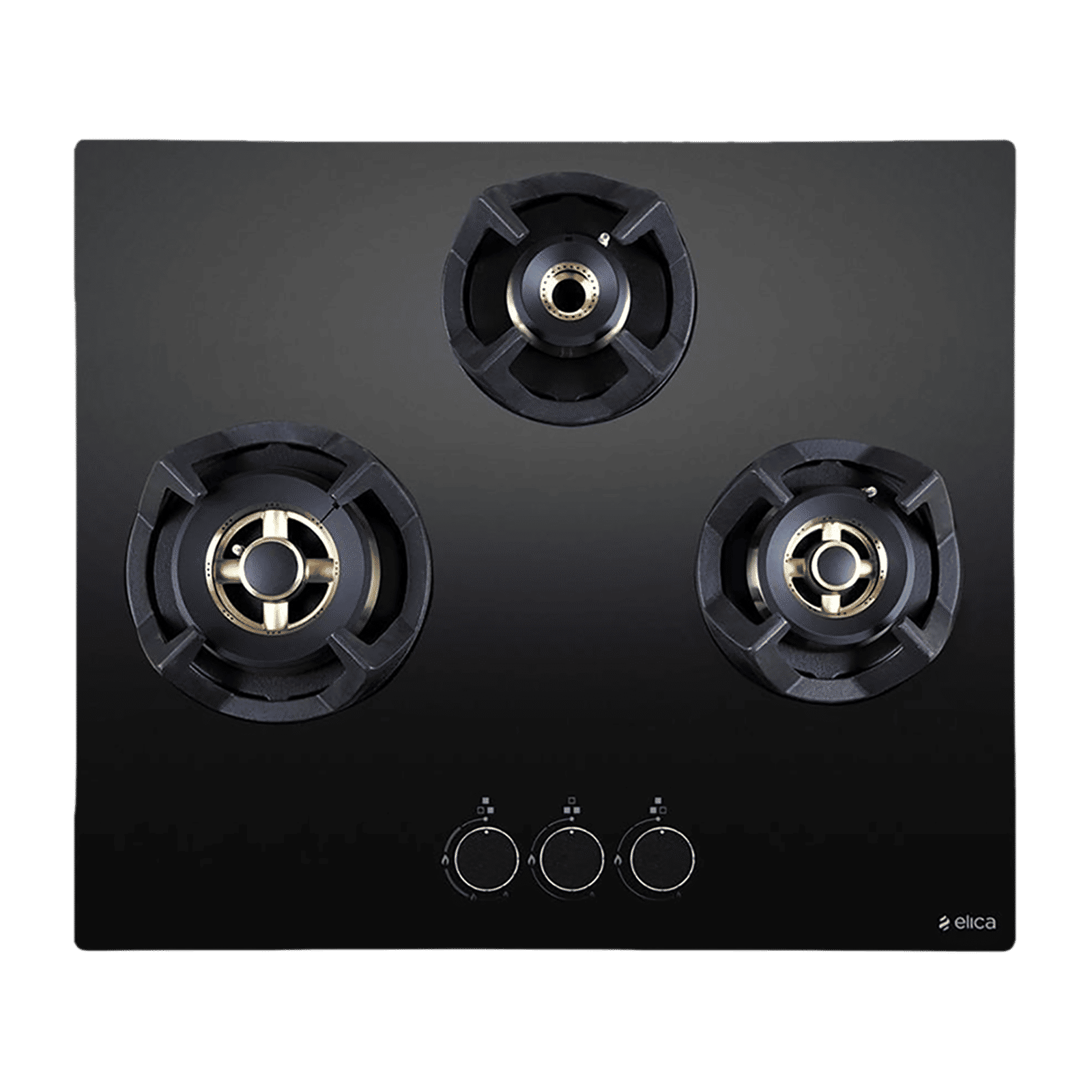 Elica CLASSIC FLEXI FB MFC 3B 60 MT Toughened Glass Top 3 Burner Automatic Electric Hob (Round Metallic Knob, Black) Elica CLASSIC FLEXI FB MFC 3B 60 MT Toughened Glass Top 3 Burner Automatic Electric Hob (Round Metallic Knob, Black)_1