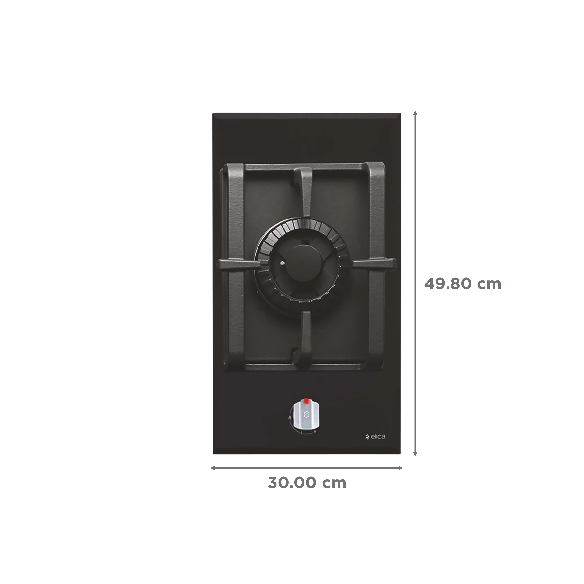 Elica PRO MFC 1B 30 FFD Glass Top 1 Burner Automatic Electric Hob (Metallic Knob, Black)_2