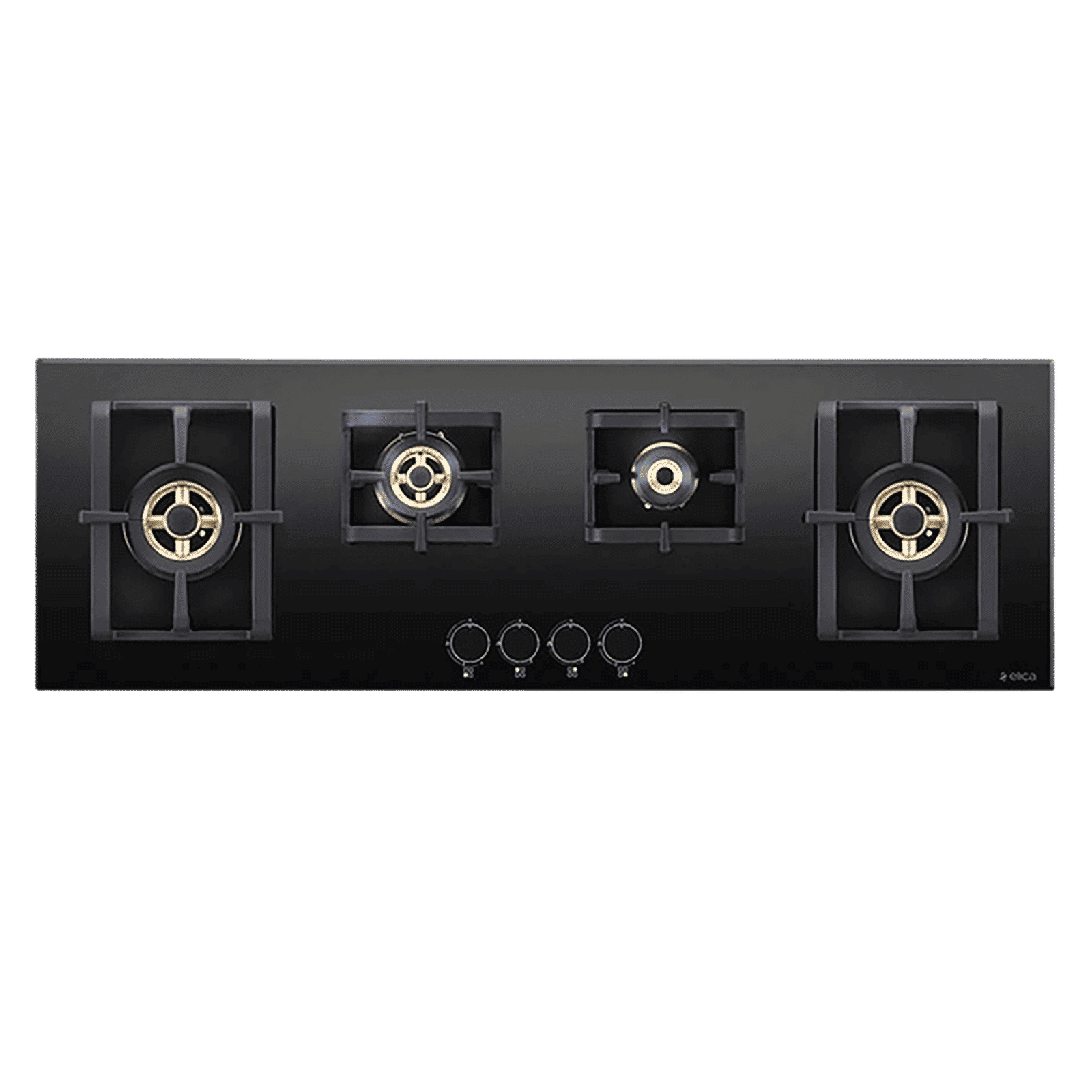 Elica PRO FB MFC 4B 100 DX FFD Glass Top 4 Burner Automatic Electric Hob (Round Metallic Knob, Black)_1