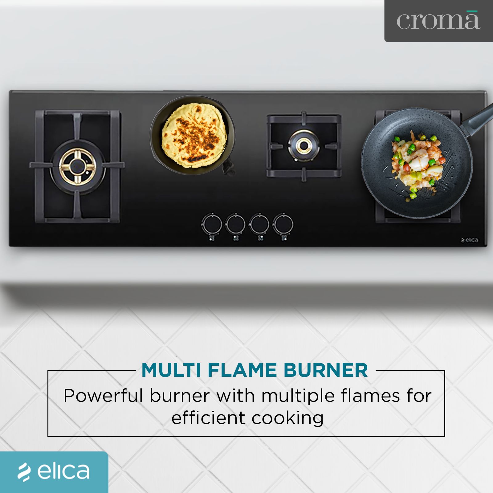 Elica PRO FB MFC 4B 120 DX FFD Glass Top 4 Burner Automatic Electric Hob (Round Metallic Knob, Black)_11