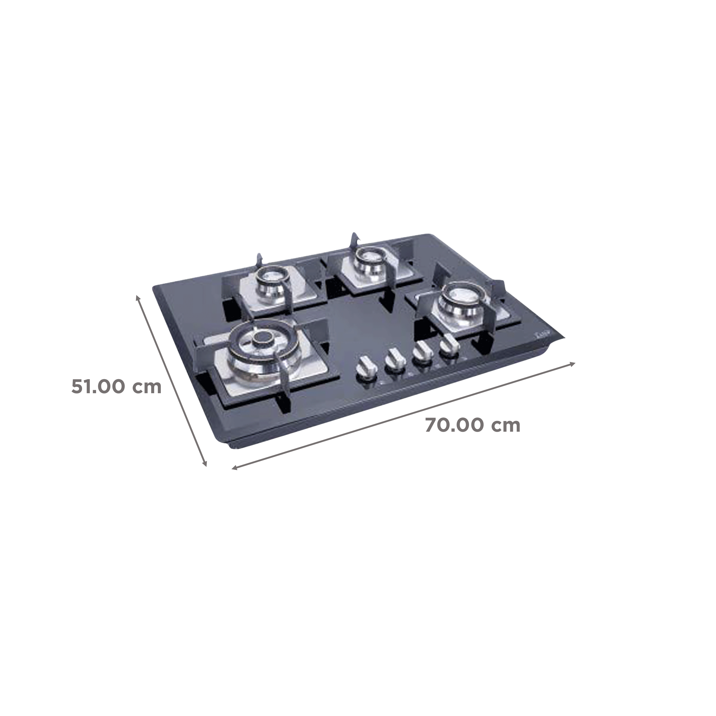 Glen 1074 SQ HT DB Toughened Glass Top 4 Burner Automatic Electric Hob (Battery Operated, Black) Glen 1074 SQ HT DB Toughened Glass Top 4 Burner Automatic Electric Hob (Battery Operated, Black)_2