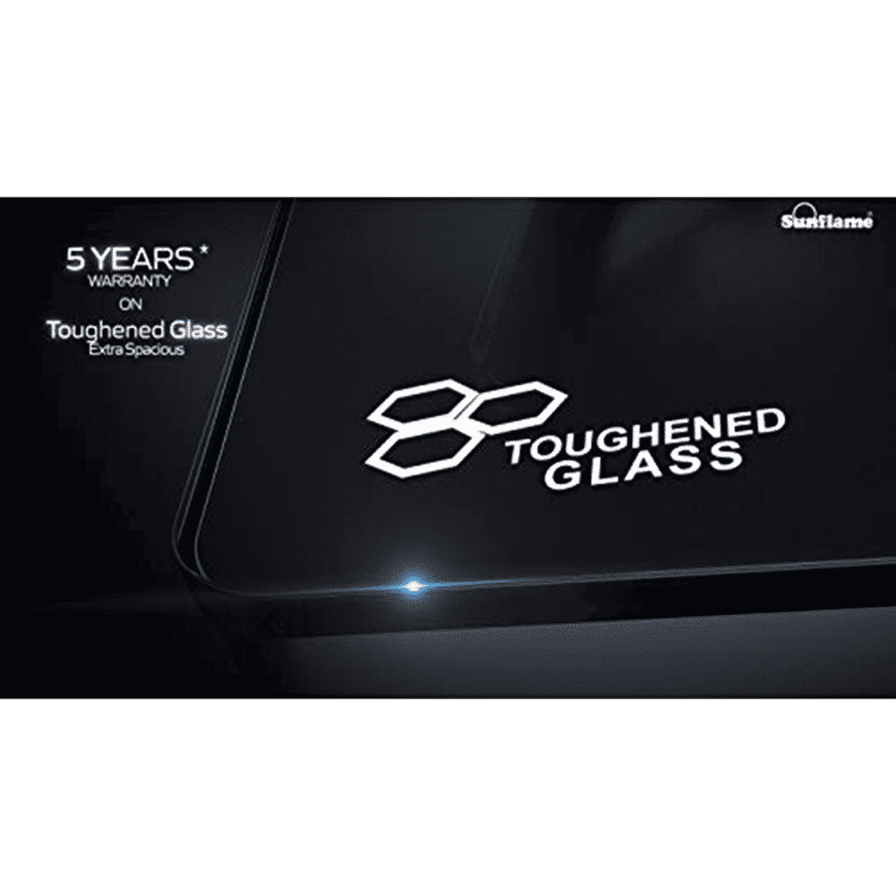 Sunflame PRIME 3B BK Toughened Glass Top 3 Burner Manual Gas Stove (Stainless Steel Drip Tray, Black)_4