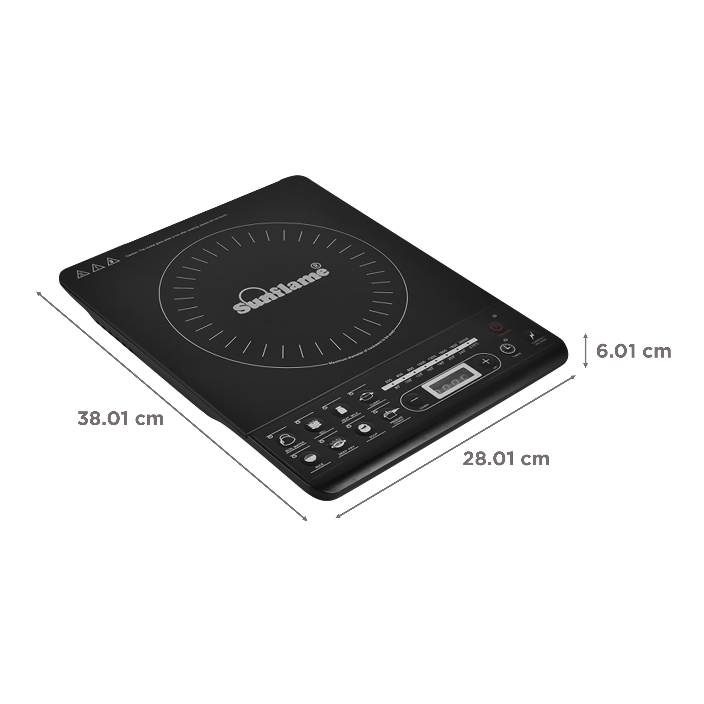 Sunflame SF-IC09 2000W Induction Cooktop with 8 Preset Menus Sunflame SF-IC09 2000W Induction Cooktop with 8 Preset Menus_2