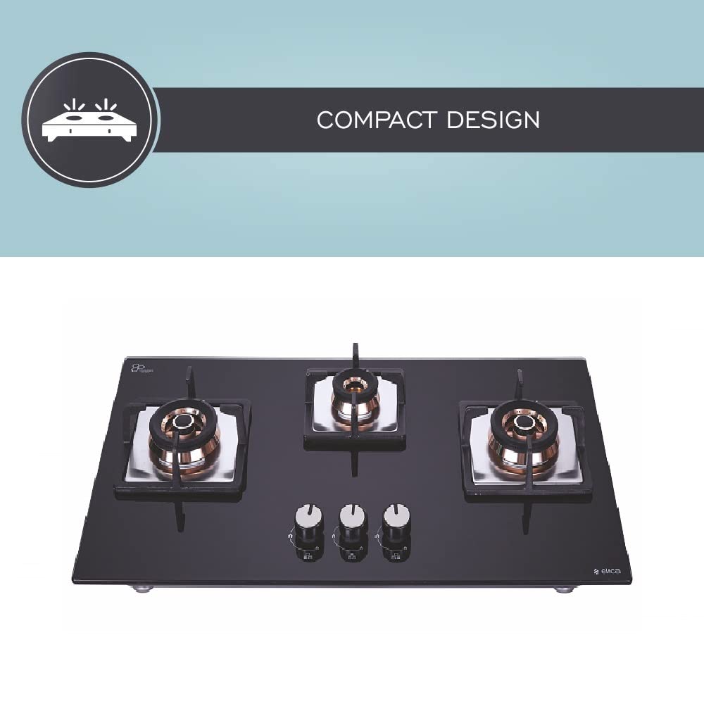 Elica FLEXI FB HCT 375 DX Toughened Glass Top 3 Burner Automatic Electric Hob (Cast Iron Grid, Black)_13