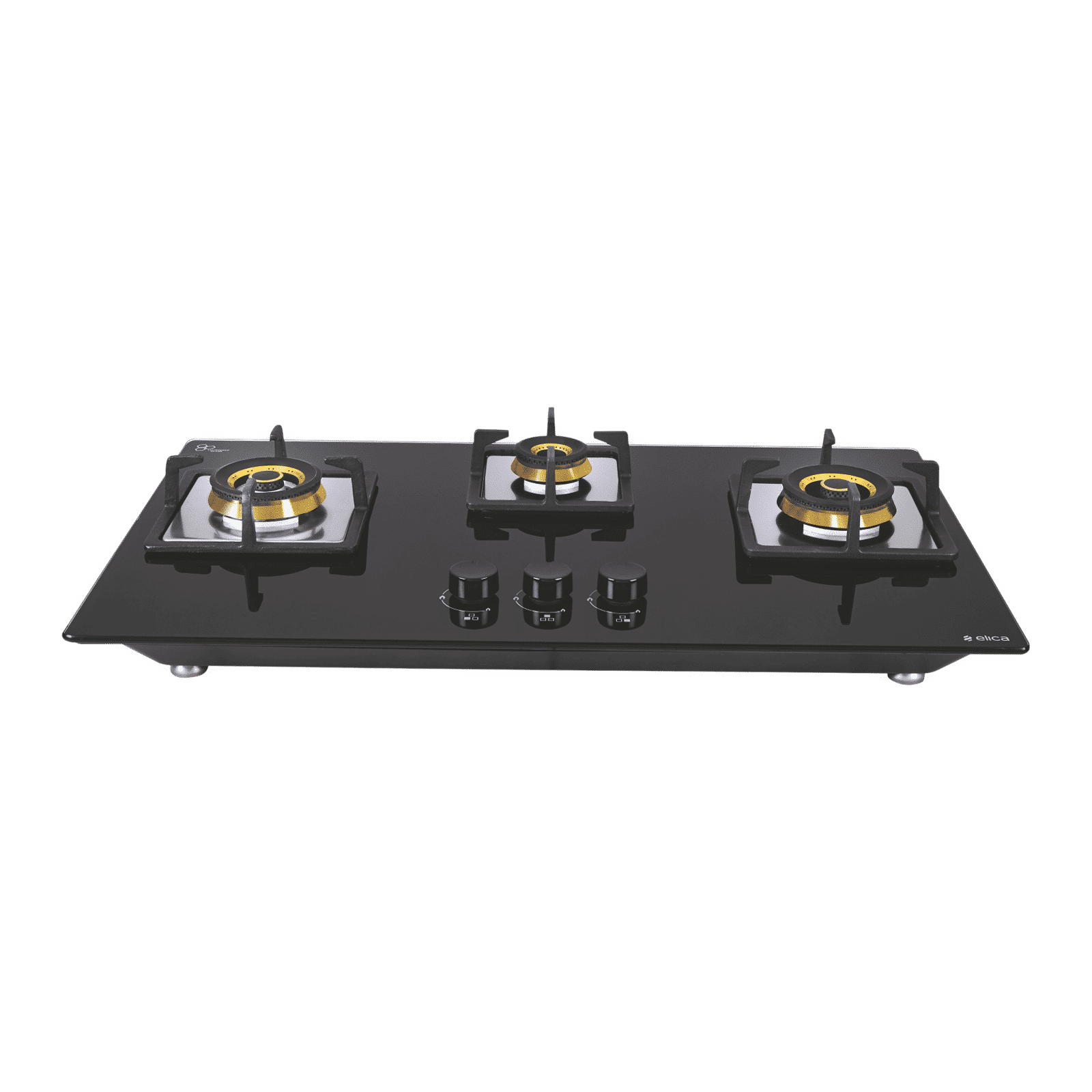 Elica FLEXI FB HCT 375 DX Toughened Glass Top 3 Burner Automatic Electric Hob (Cast Iron Grid, Black)_6