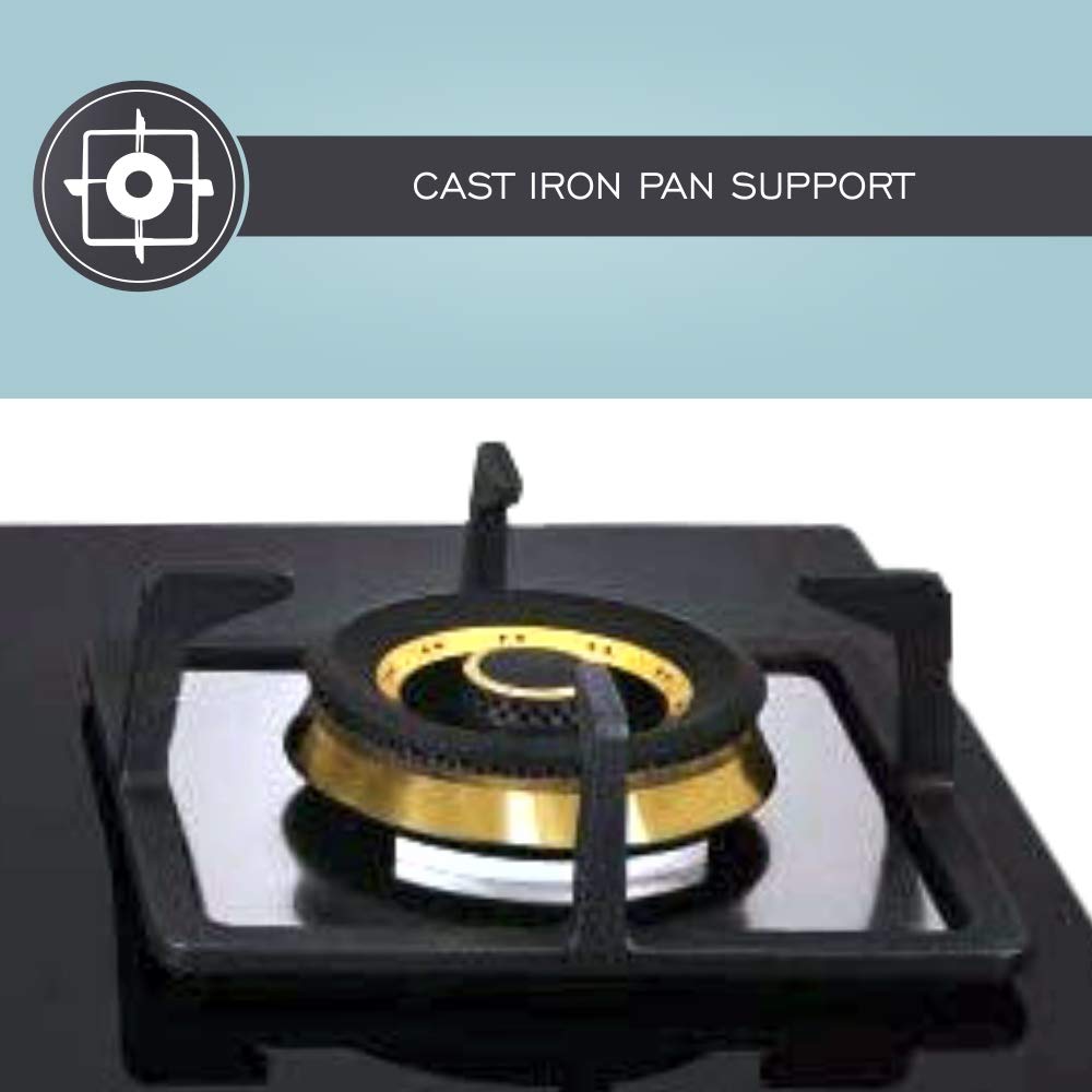 Elica FLEXI FB HCT 375 DX Toughened Glass Top 3 Burner Automatic Electric Hob (Cast Iron Grid, Black)_9