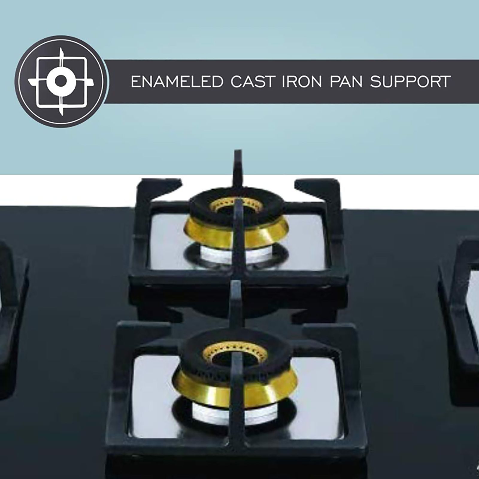 Elica FLEXI FB HCT 470 DX Tempered Glass Top 4 Burner Automatic Hob (Cast Iron Grid, Black)_4