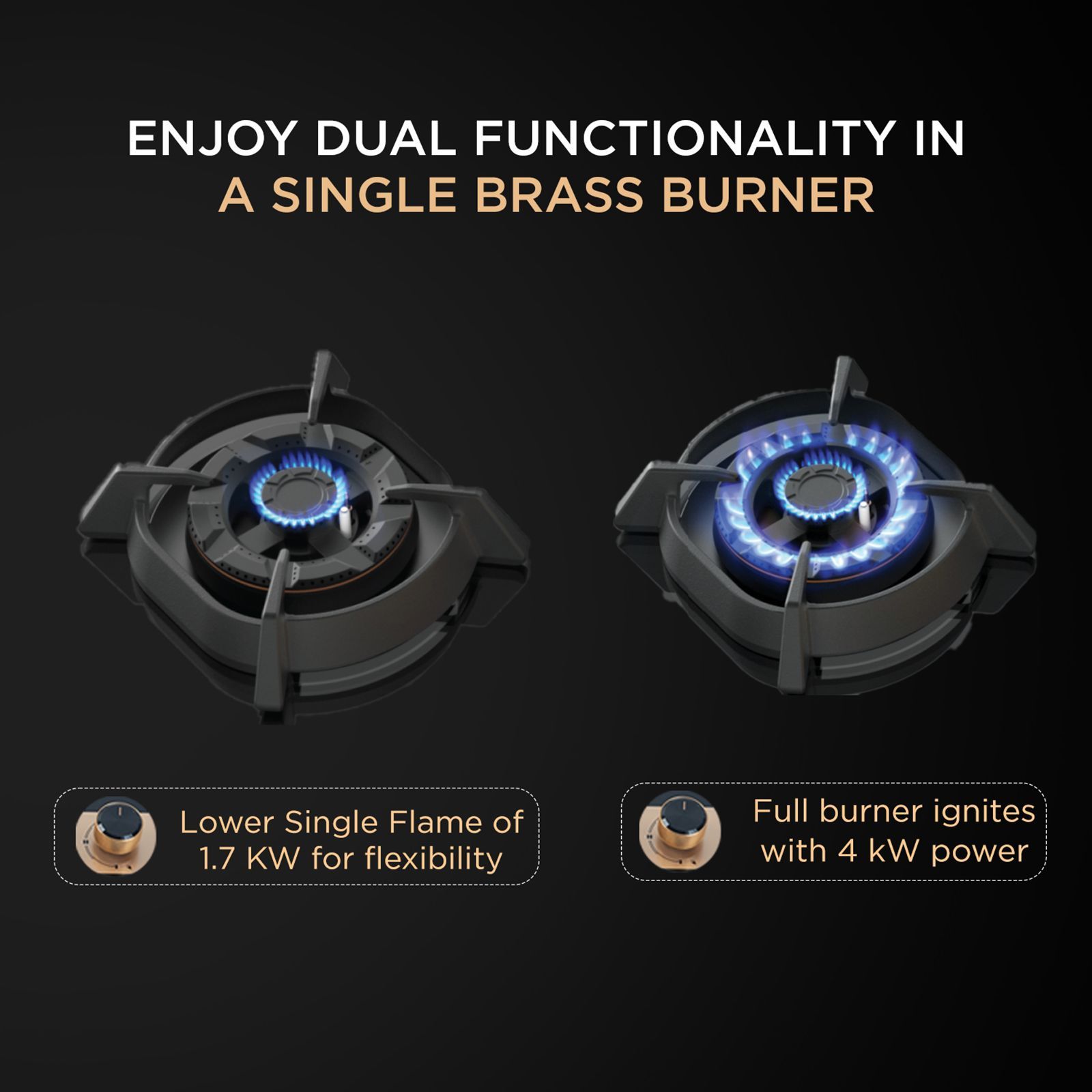 Faber UTOPIA HT 604 CRS BR CI AI Toughened Glass Top 4 Burner Automatic Electric Hob (Heat Resistant Metal Knob, Black)_14