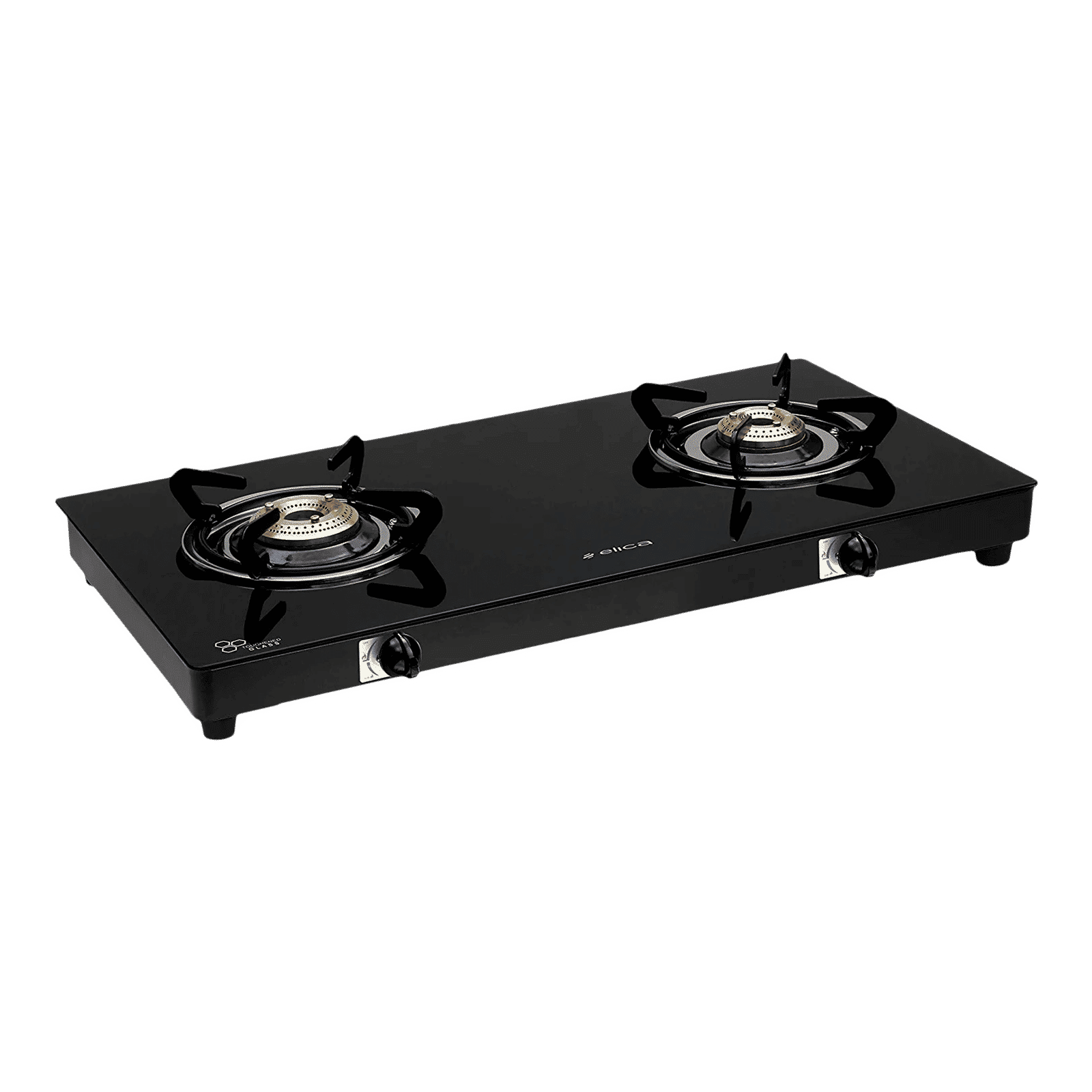 elica 662 CT VETRO Toughened Glass Top 2 Burner Manual Gas Stove (Round Euro Coated Grid, Black) elica 662 CT VETRO Toughened Glass Top 2 Burner Manual Gas Stove (Round Euro Coated Grid, Black)_7