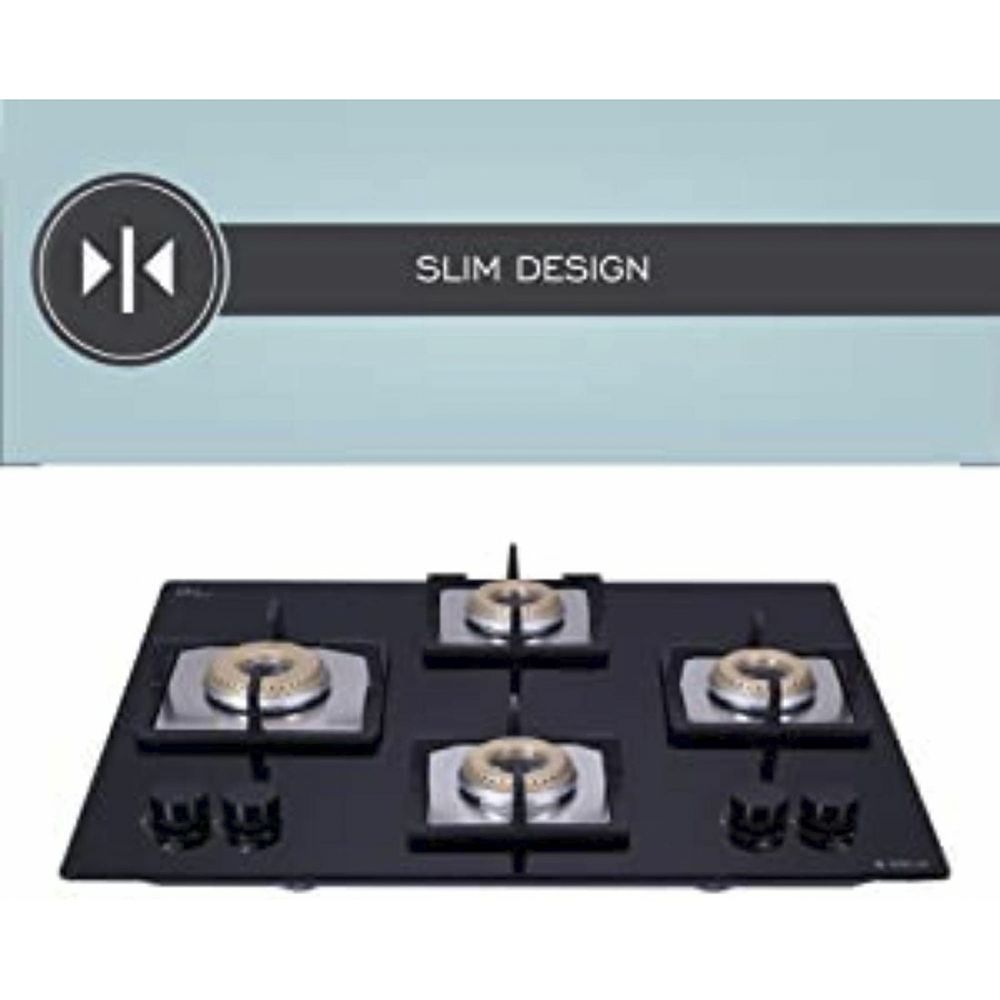 Elica FLEXI AB HCT 460 Glass Top 4 Burner Automatic Electric Hob (Multi Flame Control, Black)_8