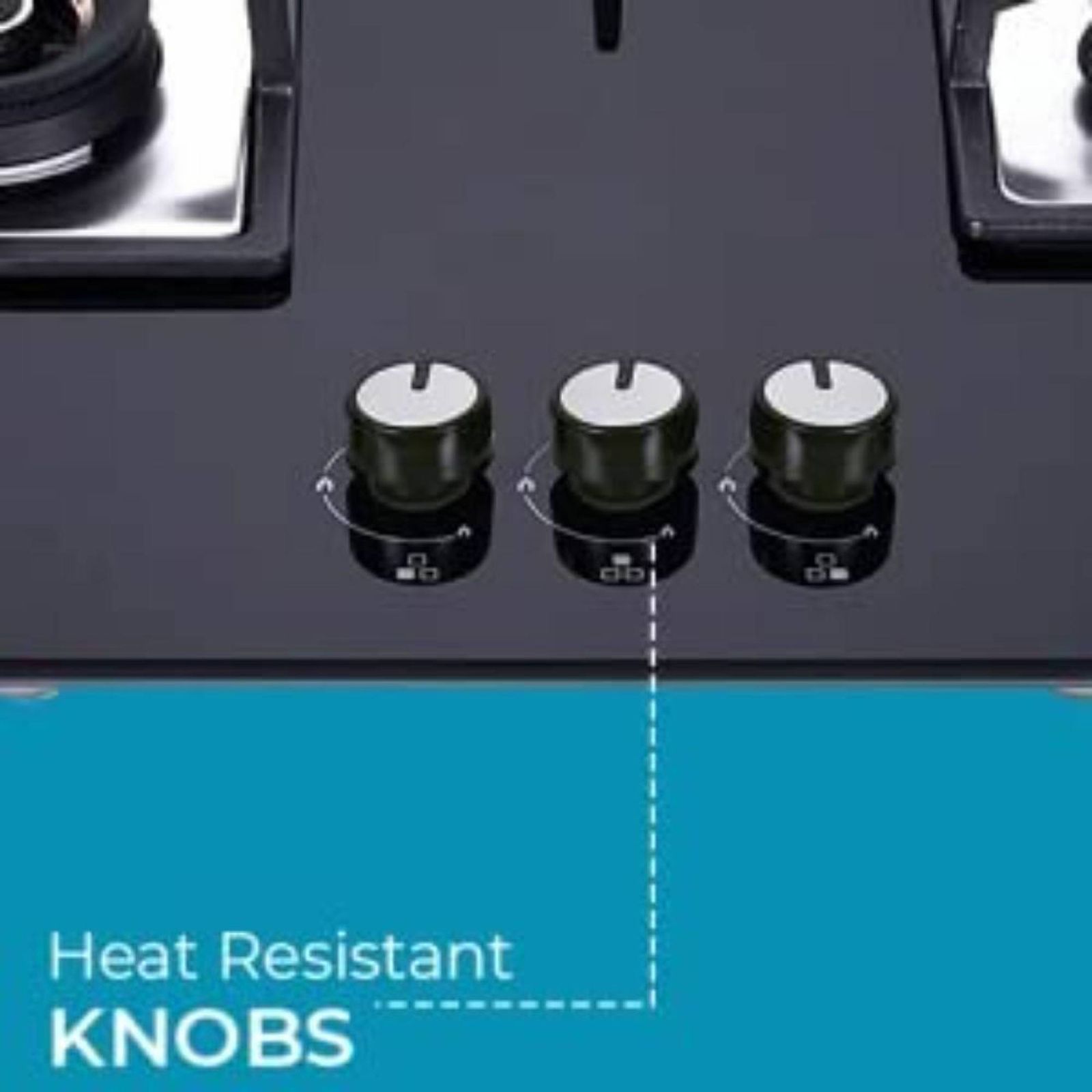 Elica FLEXI AB HCT 360 Glass Top 3 Burner Automatic Electric Hob (Cast Iron Grid, Black)_6