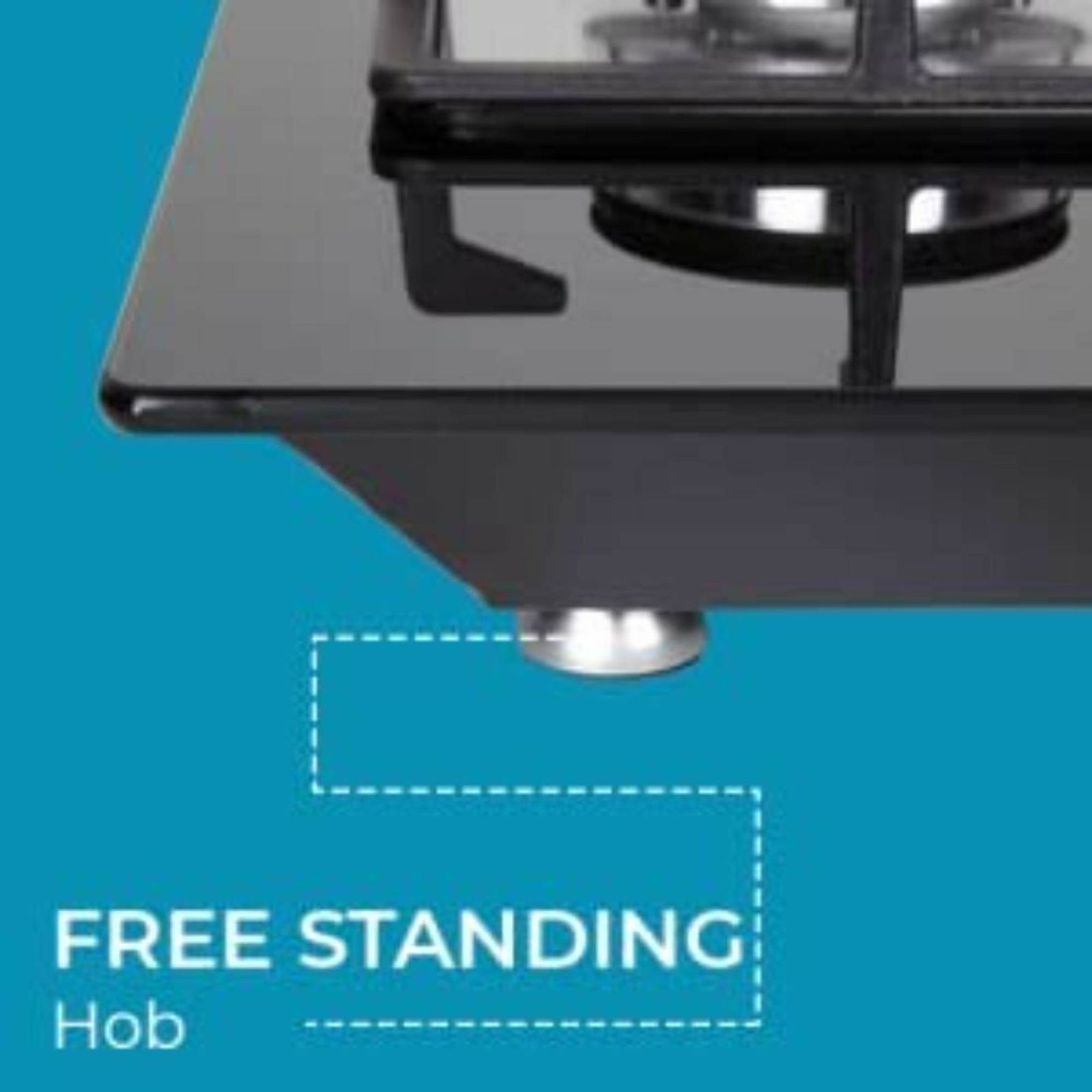 Elica FLEXI AB HCT 360 Glass Top 3 Burner Automatic Electric Hob (Cast Iron Grid, Black)_4