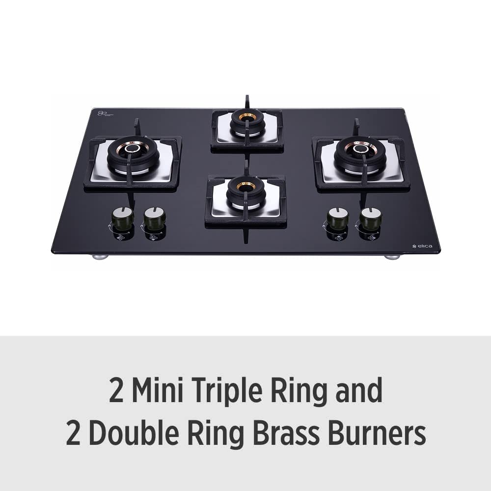 Elica FLEXI AB HCT 470 DX Glass Top 4 Burner Automatic Electric Hob (Multi Flame Control, Black) Elica FLEXI AB HCT 470 DX Glass Top 4 Burner Automatic Electric Hob (Multi Flame Control, Black)_8