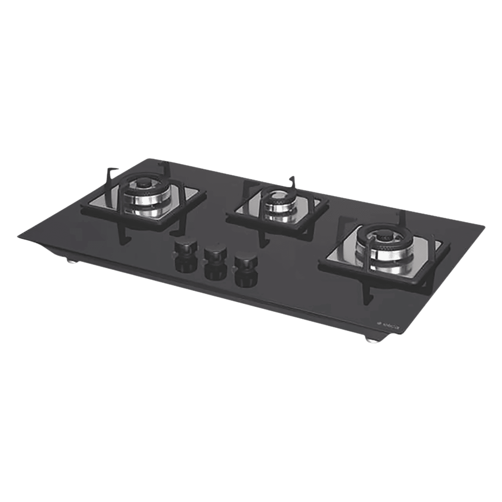 Elica FLEXI AB HCT 375 DX Glass Top 3 Burner Automatic Electric Hob (Cast Iron Grid, Black)_1