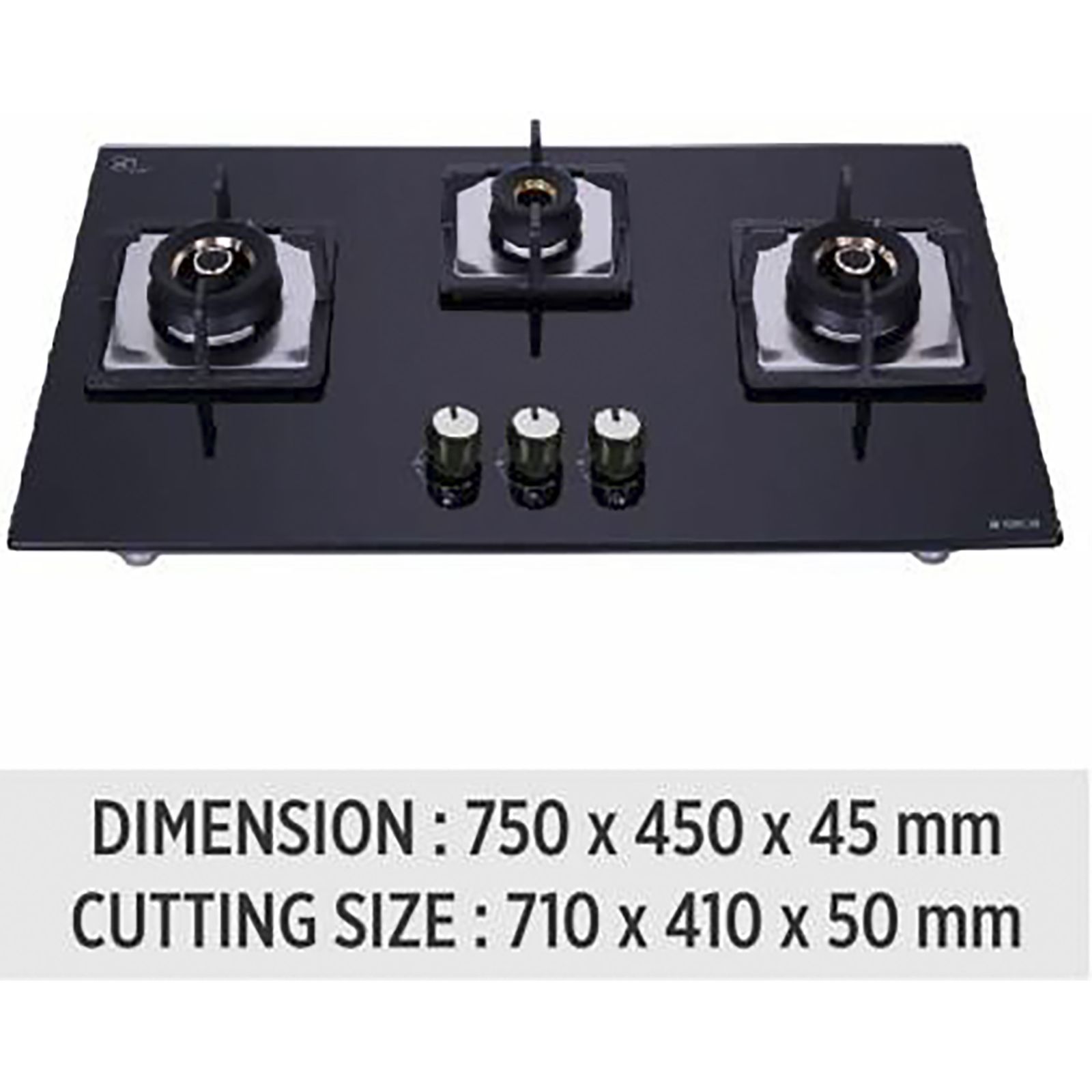 Elica FLEXI AB HCT 375 DX Glass Top 3 Burner Automatic Electric Hob (Cast Iron Grid, Black)_11