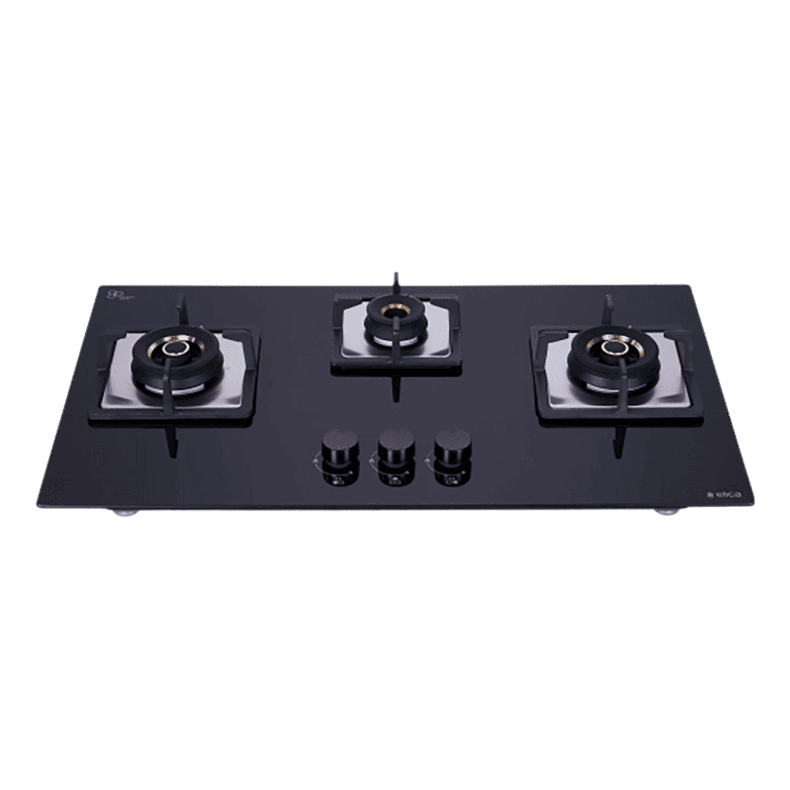 Elica FLEXI AB HCT 375 DX Glass Top 3 Burner Automatic Electric Hob (Cast Iron Grid, Black)_5