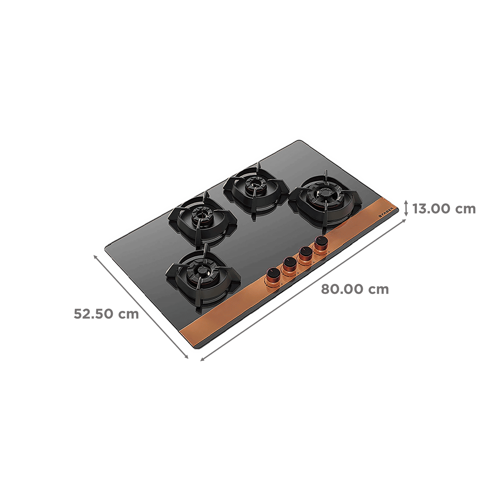 Faber UTOPIA HT 804 BR CI Toughened Glass Top 4 Burner Automatic Electric Hob (Heat Resistant Metal Knob, Black)_2