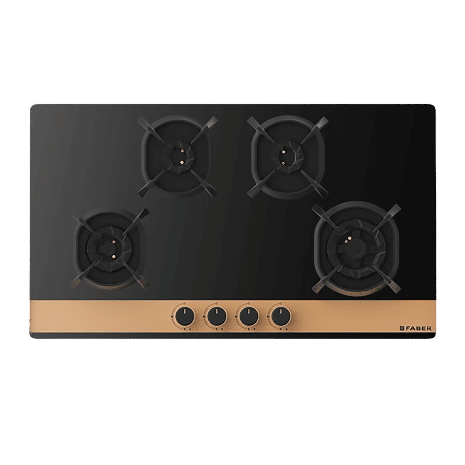 Faber UTOPIA HT 804 BR CI Toughened Glass Top 4 Burner Automatic Electric Hob (Heat Resistant Metal Knob, Black)_6