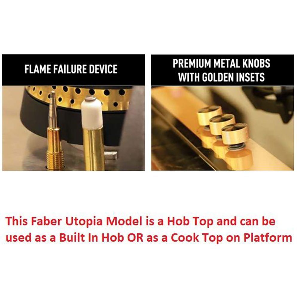 Faber UTOPIA HT 804 BR CI Toughened Glass Top 4 Burner Automatic Electric Hob (Heat Resistant Metal Knob, Black)_7