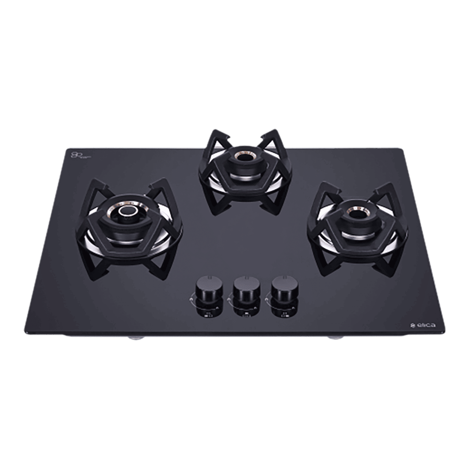 Elica CLASSIC FLEXI AB HCT 3B 60 Toughened Glass Top 3 Burner Automatic Electric Hob (Cast Iron Grid, Black)_5
