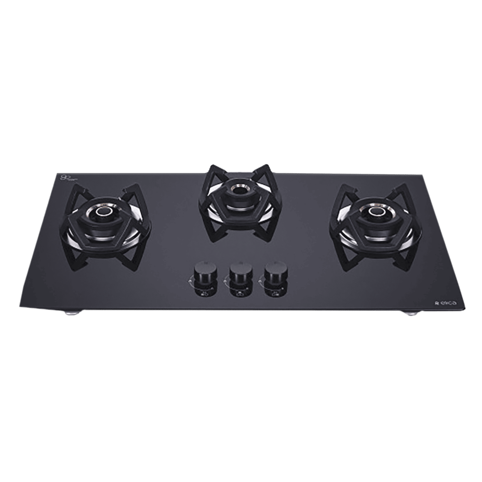 Elica CLASSIC FLEXI AB HCT 3B 75 DX Toughened Glass Top 3 Burner Automatic Electric Hob (Cast Iron Grid, Black)_5