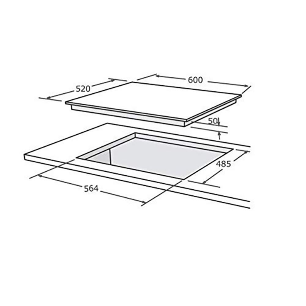 Elica CLASSIC AB MFC 4B 60 MT FFD Glass Top 4 Burner Automatic Hob (Multi Flame Control, Black) Elica CLASSIC AB MFC 4B 60 MT FFD Glass Top 4 Burner Automatic Hob (Multi Flame Control, Black)_4