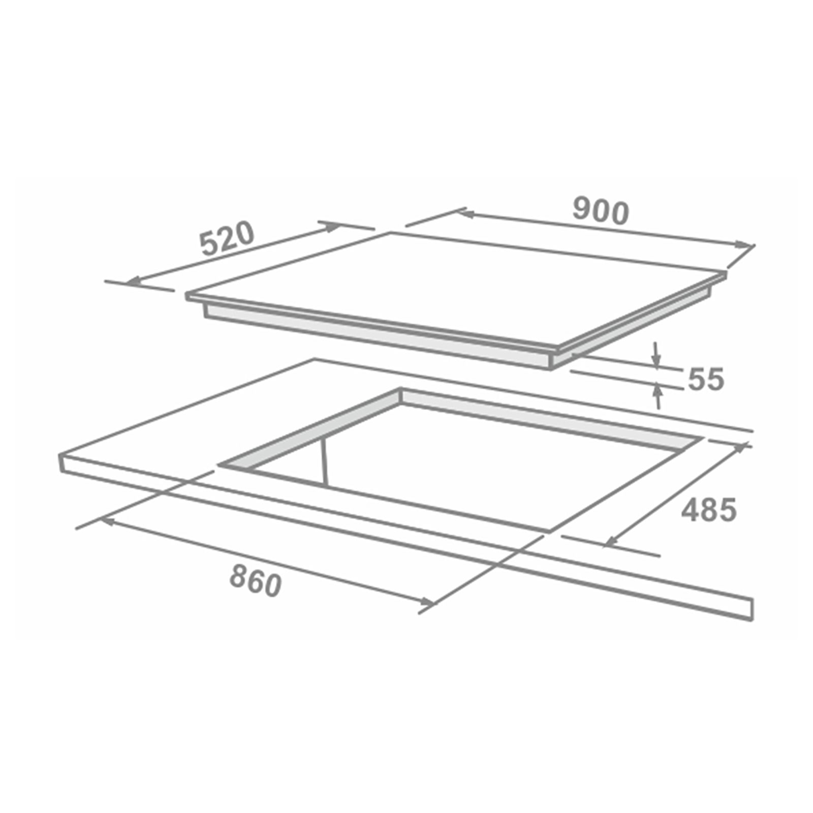 Elica Flexi Swirl 4B 91 MT NX Glass Top 4 Burner Automatic Electric Hob (Round Metallic Knob, Black)_4