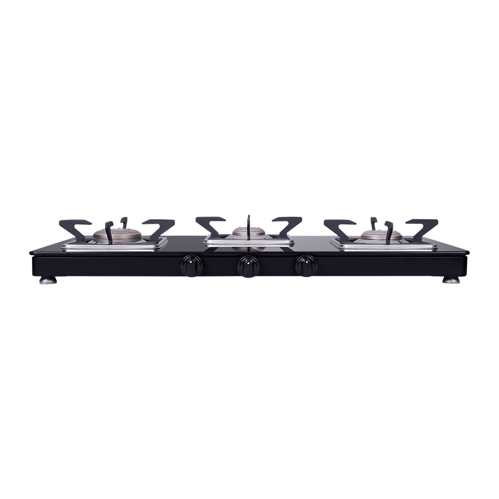 Elica 773 CT VETRO (SLIMLINE SPF) Toughened Glass Top 3 Burner Manual Gas Stove (Square Euro Coated Grids, Black)_12