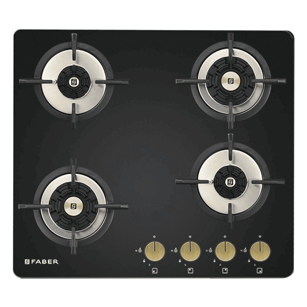Faber Maxus HT604 CRS BR CI AI Tempered Glass Top 4 Burner Automatic Hob (Heat Resistant, Black)_6