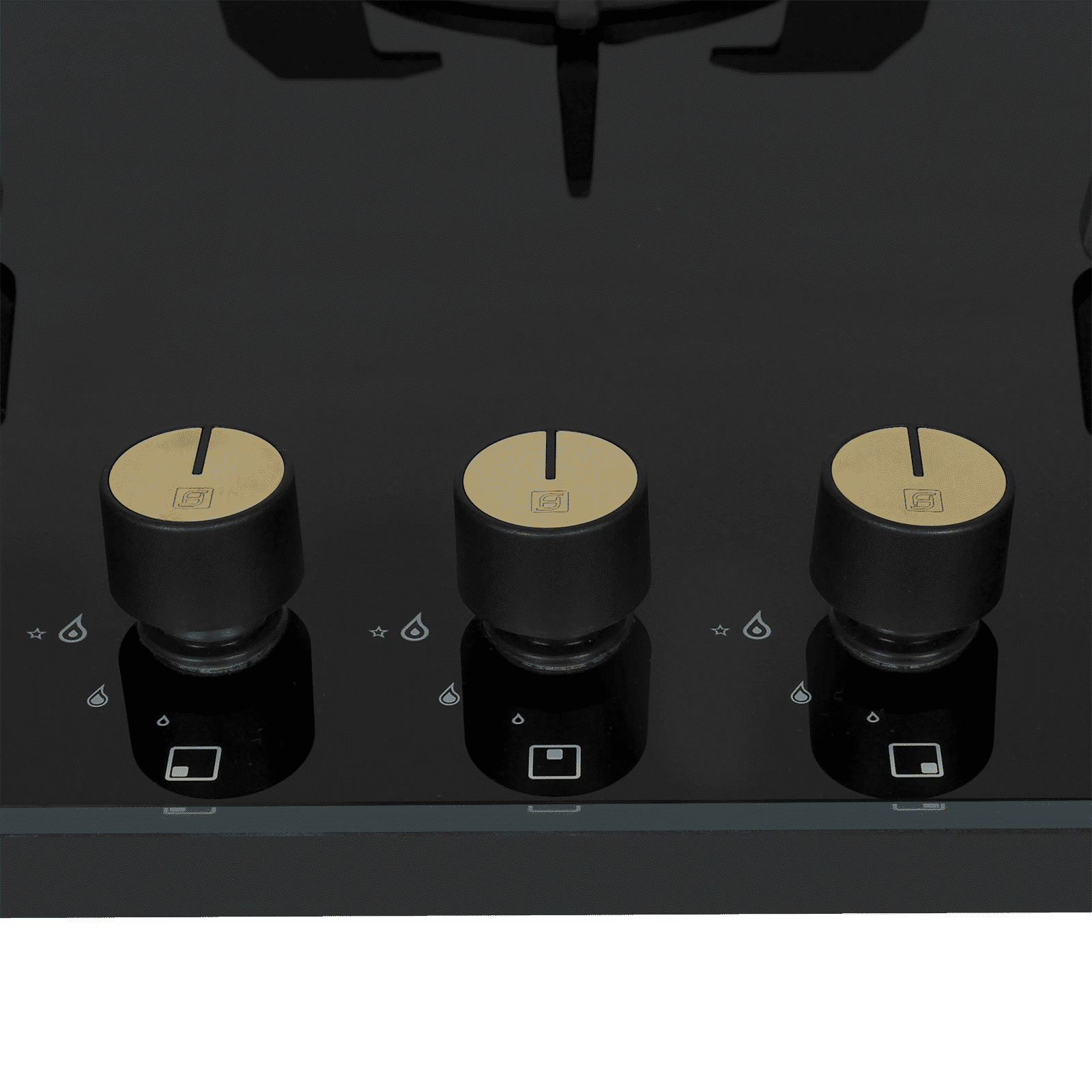 Faber Maxus HT783 CRS BR CI AI Toughened Glass Top 3 Burner Automatic Hob (High Quality Knob, Black)_5