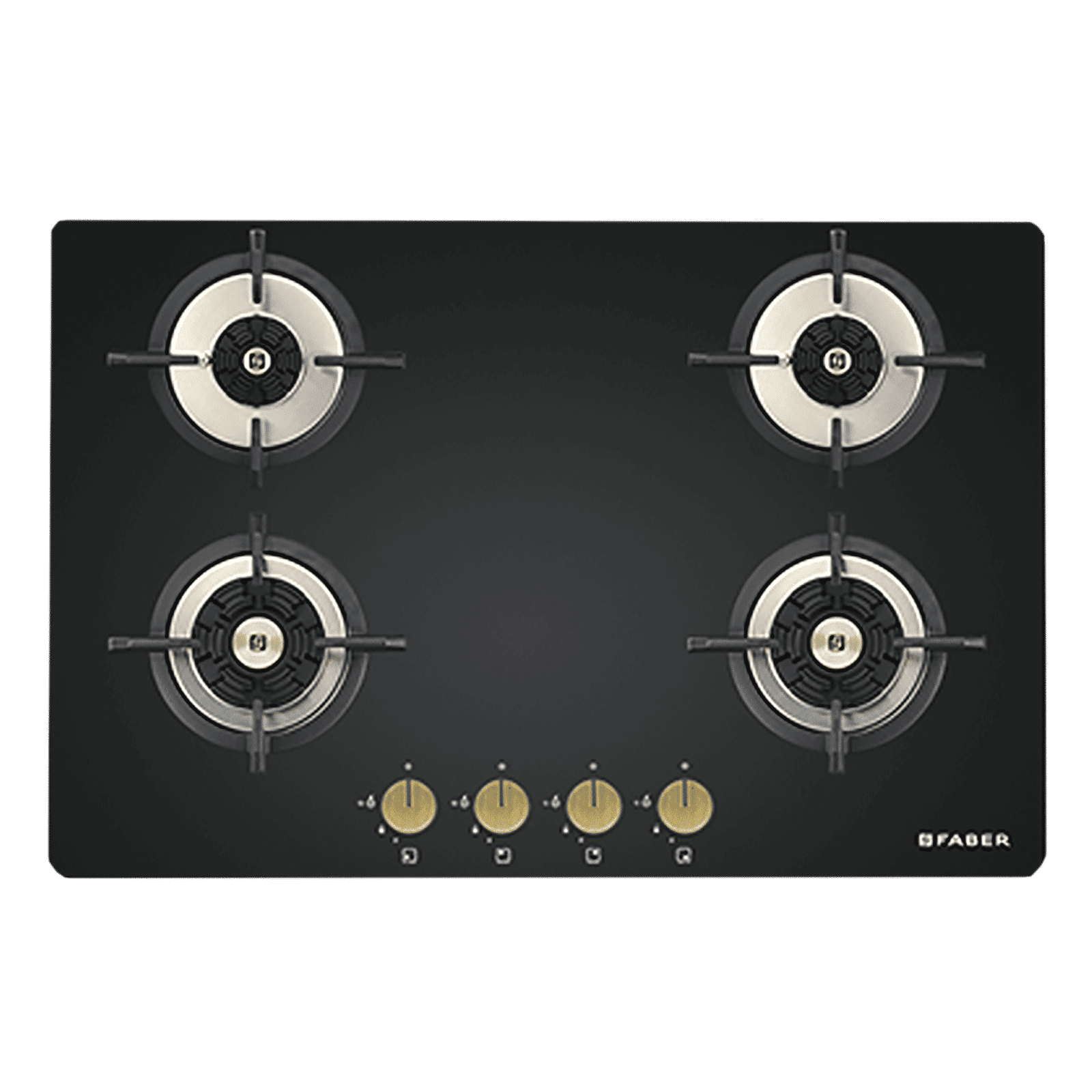 Faber Maxus HT784 CRS BR CI AI Toughened Glass Top 4 Burner Automatic Hob (High Quality Knob, Black)_6