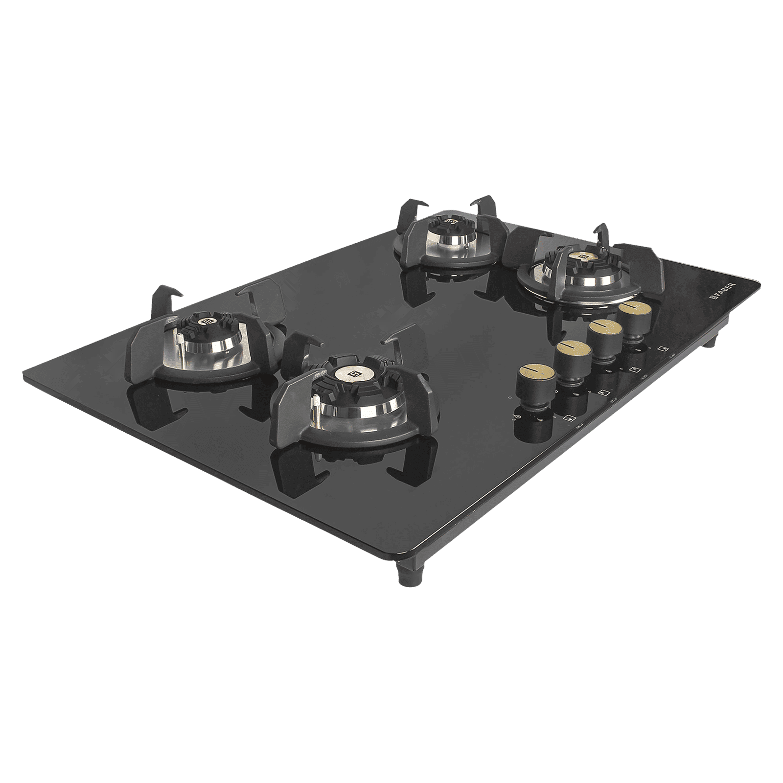 Faber Maxus HT784 CRS BR CI AI Toughened Glass Top 4 Burner Automatic Hob (High Quality Knob, Black)_8