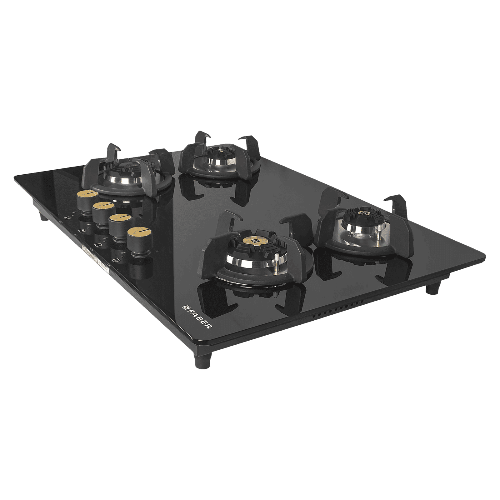 Faber Maxus HT784 CRS BR CI AI Toughened Glass Top 4 Burner Automatic Hob (High Quality Knob, Black)_9
