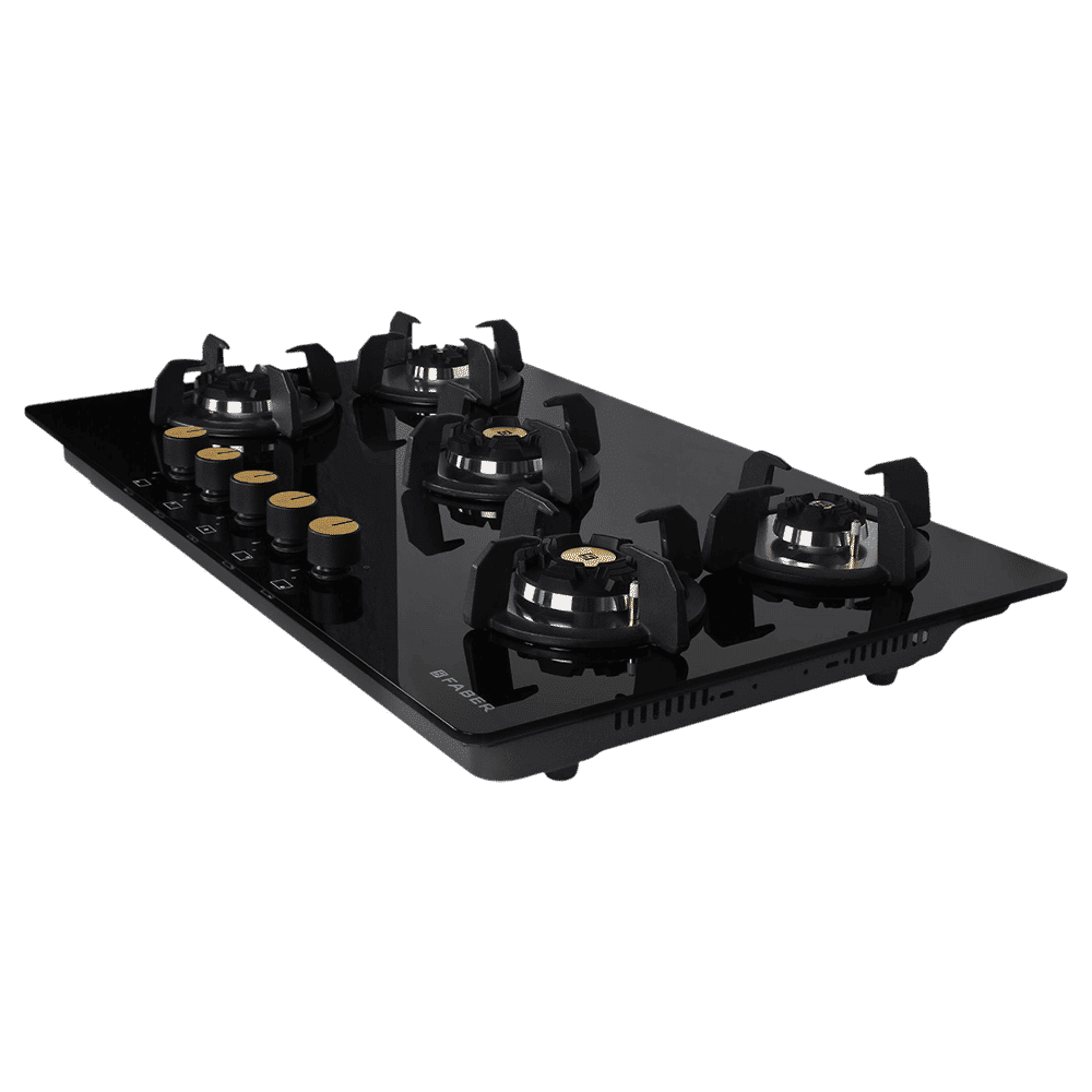 Faber Maxus HT905 CRS BR CI AI Toughened Glass Top 5 Burner Automatic Hob (High Quality Knob, Black)_10