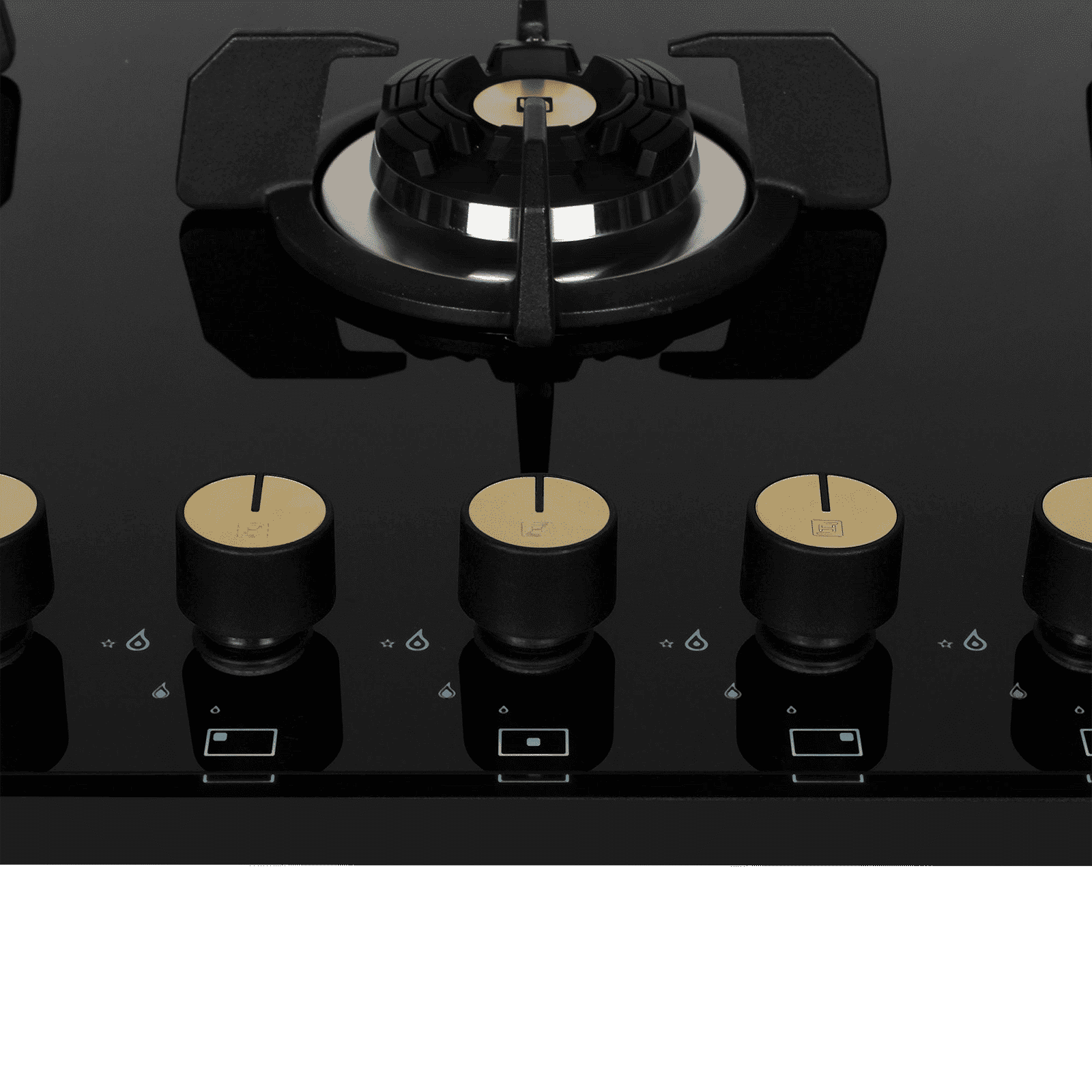 Faber Maxus HT905 CRS BR CI AI Toughened Glass Top 5 Burner Automatic Hob (High Quality Knob, Black)_5