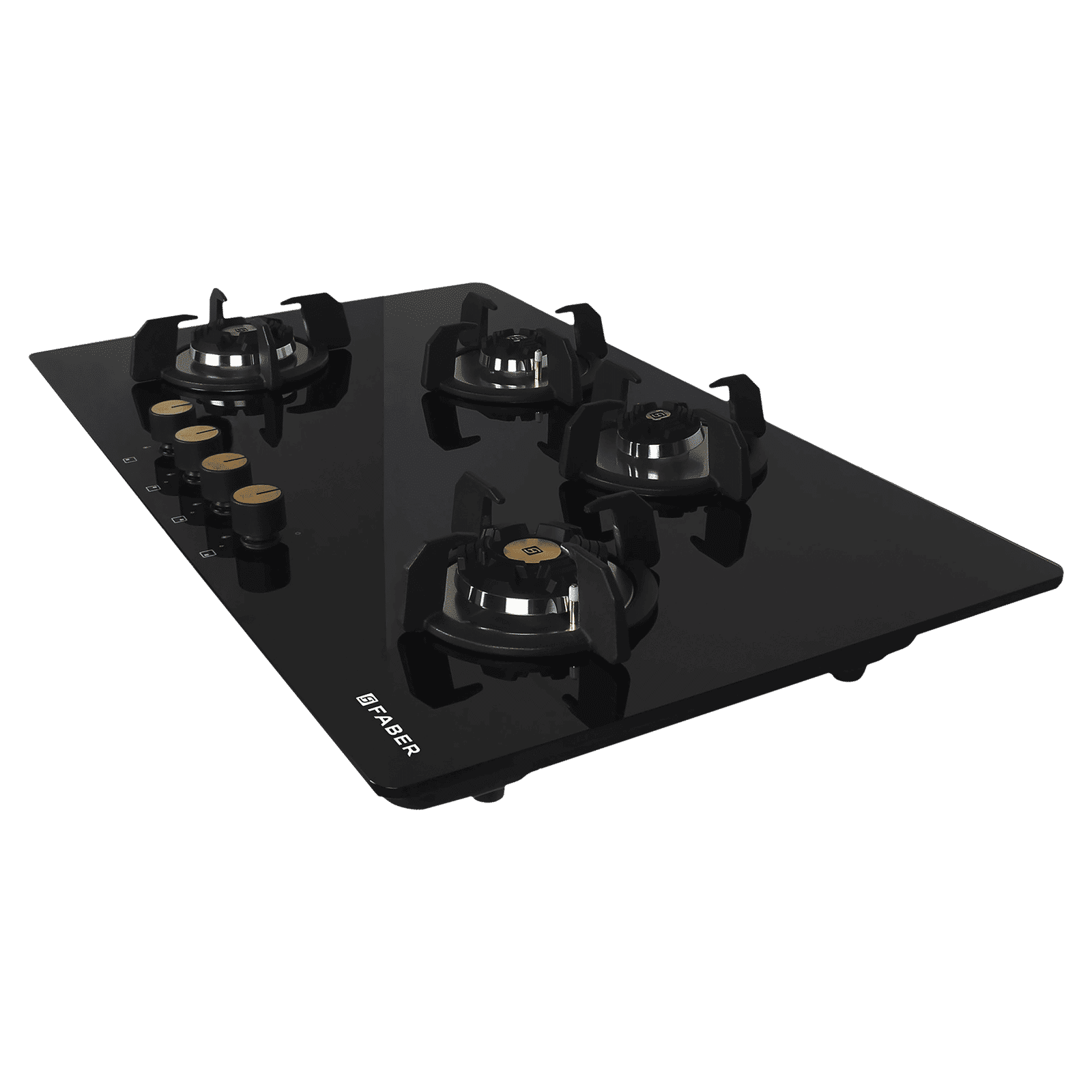Faber Maxus HT904 CRS BR CI AI Toughened Glass Top 4 Burner Automatic Hob (High Quality Knob, Black)_7