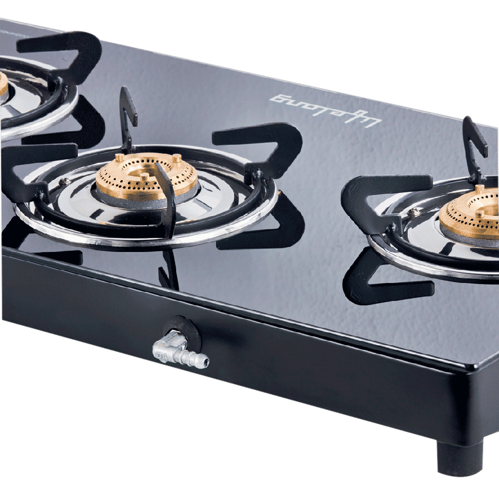 Lifelong LLGS18 Toughened Glass Top 3 Burner Manual Gas Stove (Anti-Skid Feet, Black)_15