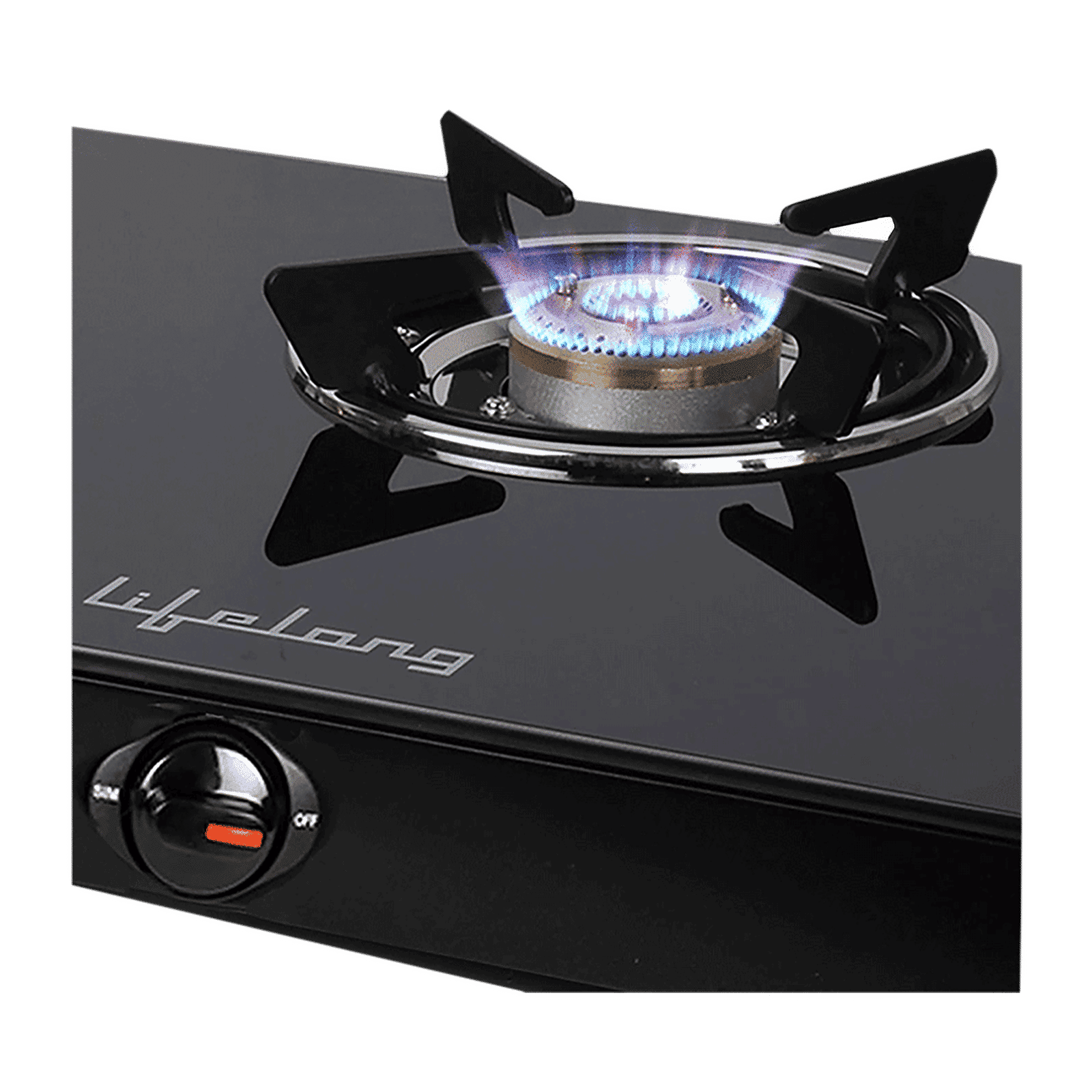 Lifelong LLGS18 Toughened Glass Top 3 Burner Manual Gas Stove (Anti-Skid Feet, Black)_4