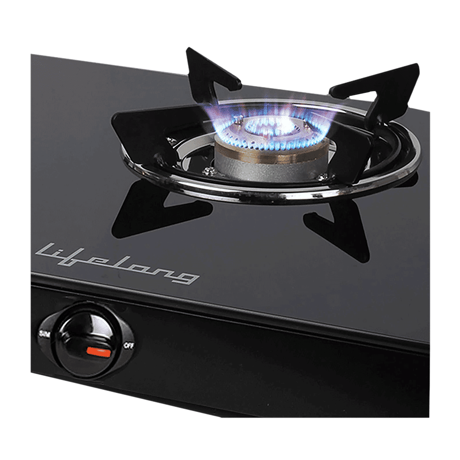 Lifelong LLGS18 Toughened Glass Top 3 Burner Manual Gas Stove (Anti-Skid Feet, Black)_5
