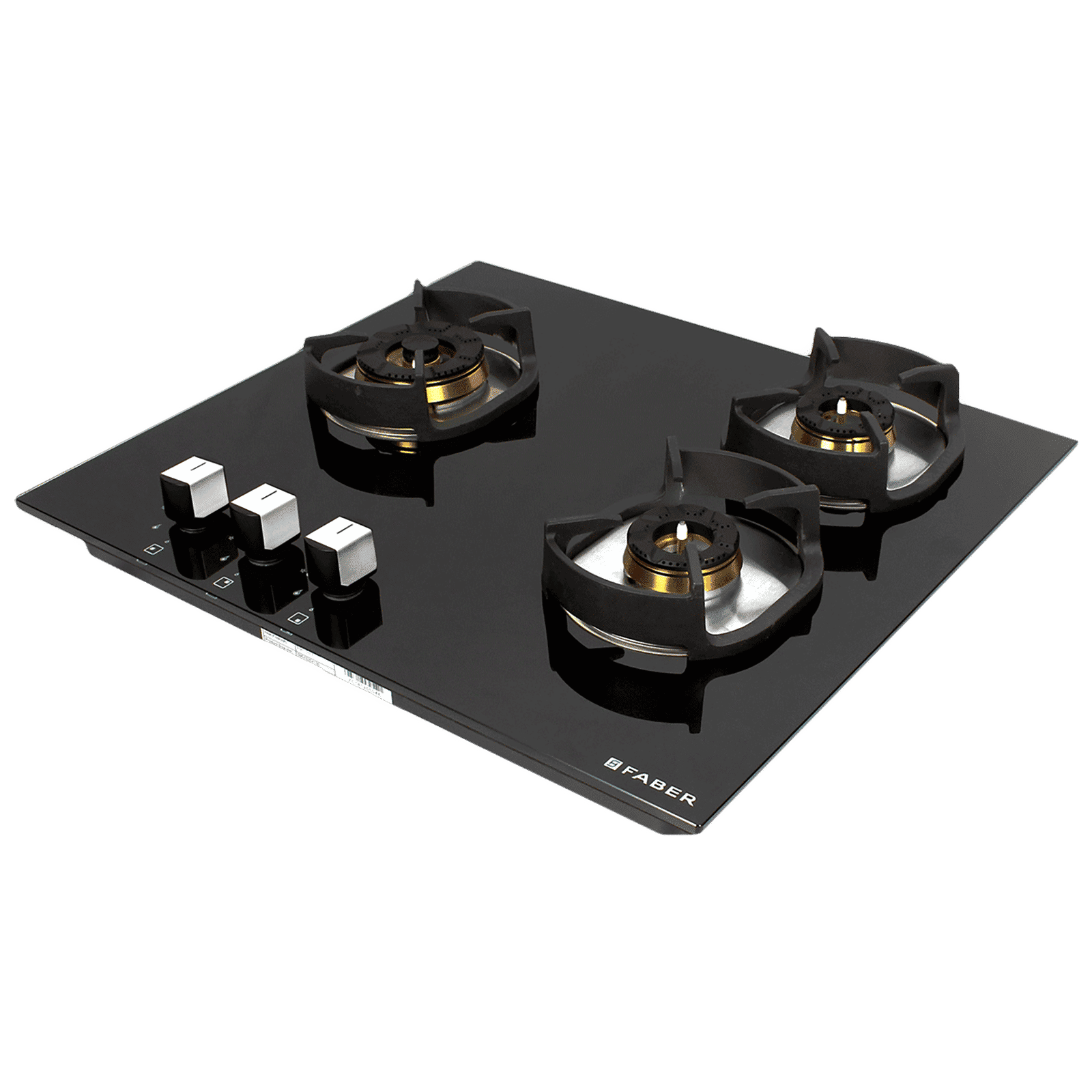 Faber Nexus IND HT603 CRS BR CI AI Toughened Glass Top 3 Burner Automatic Hob (Heavy Duty Pan Support, Black)_10