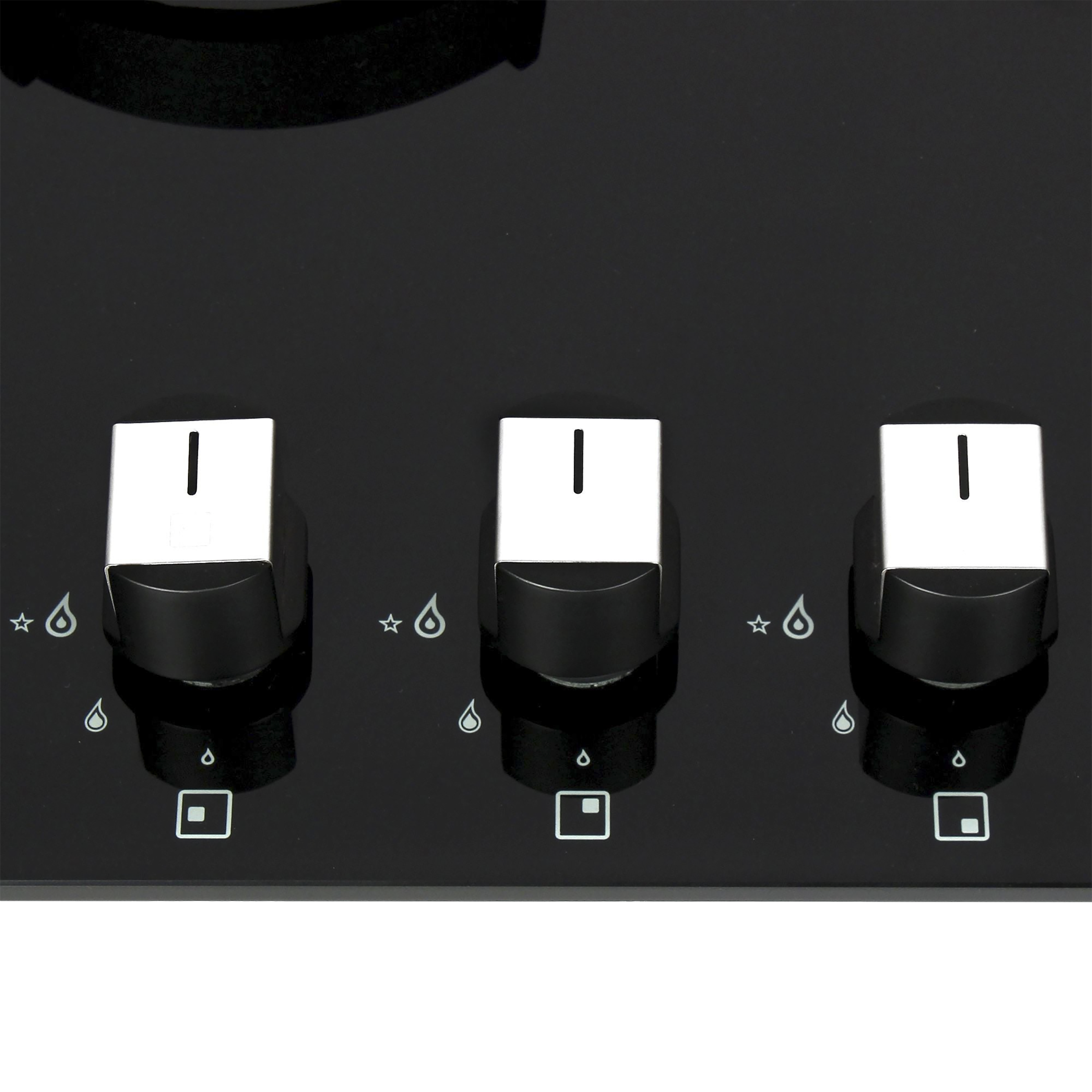 Faber Nexus IND HT603 CRS BR CI AI Toughened Glass Top 3 Burner Automatic Hob (Heavy Duty Pan Support, Black)_5