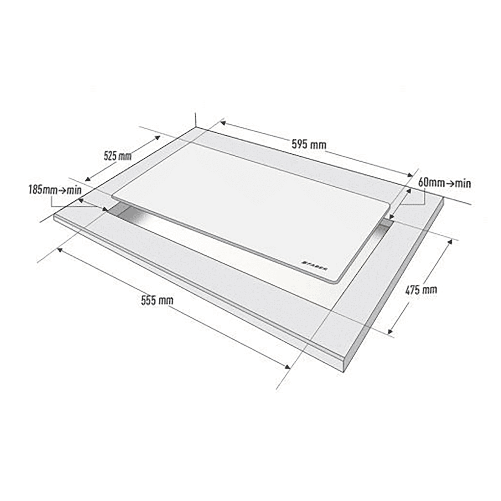 Faber Nexus IND HT604 CRS BR CI AI Toughened Glass Top 4 Burner Automatic Hob (Heavy Duty Pan Support, Black) Faber Nexus IND HT604 CRS BR CI AI Toughened Glass Top 4 Burner Automatic Hob (Heavy Duty Pan Support, Black)_12