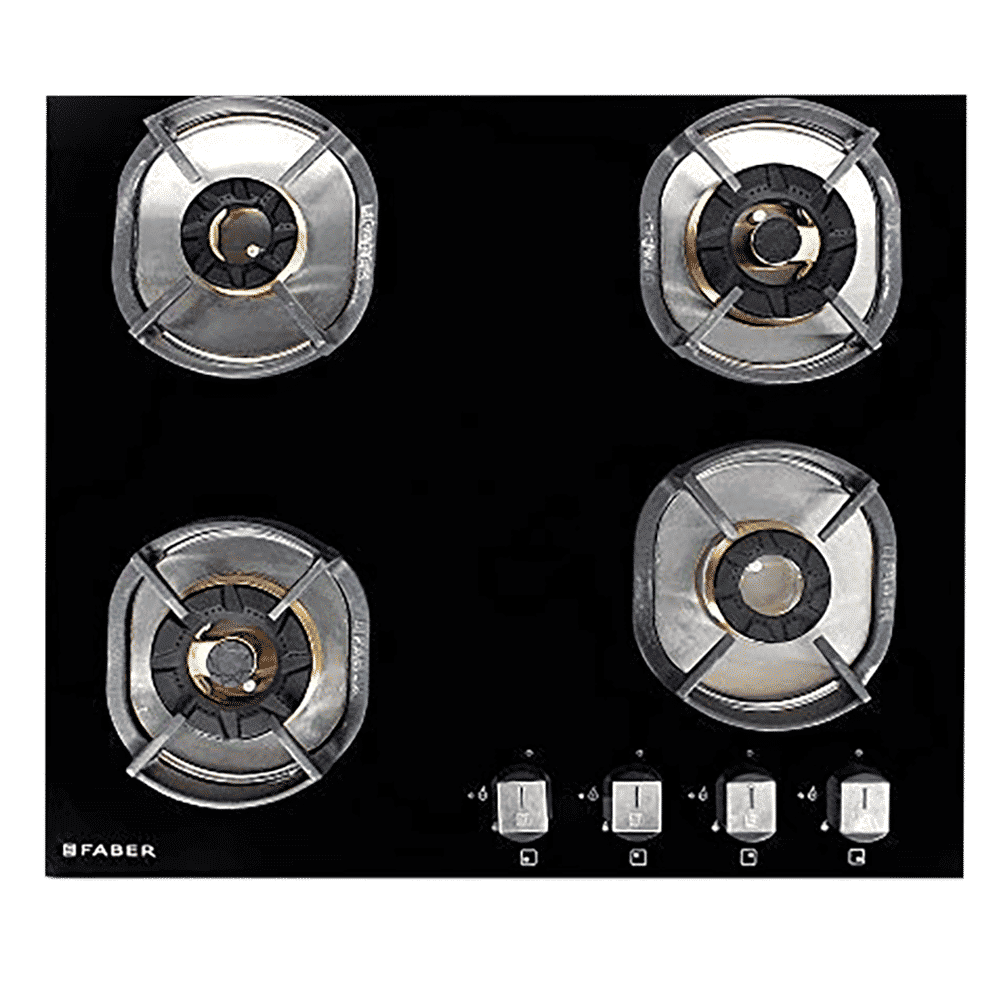 Faber Nexus IND HT604 CRS BR CI AI Toughened Glass Top 4 Burner Automatic Hob (Heavy Duty Pan Support, Black) Faber Nexus IND HT604 CRS BR CI AI Toughened Glass Top 4 Burner Automatic Hob (Heavy Duty Pan Support, Black)_6