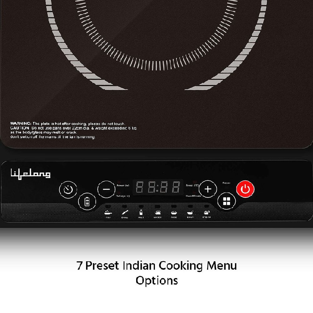 Lifelong Inferno VX 2000W Induction Cooktop with 7 Preset Menus_14
